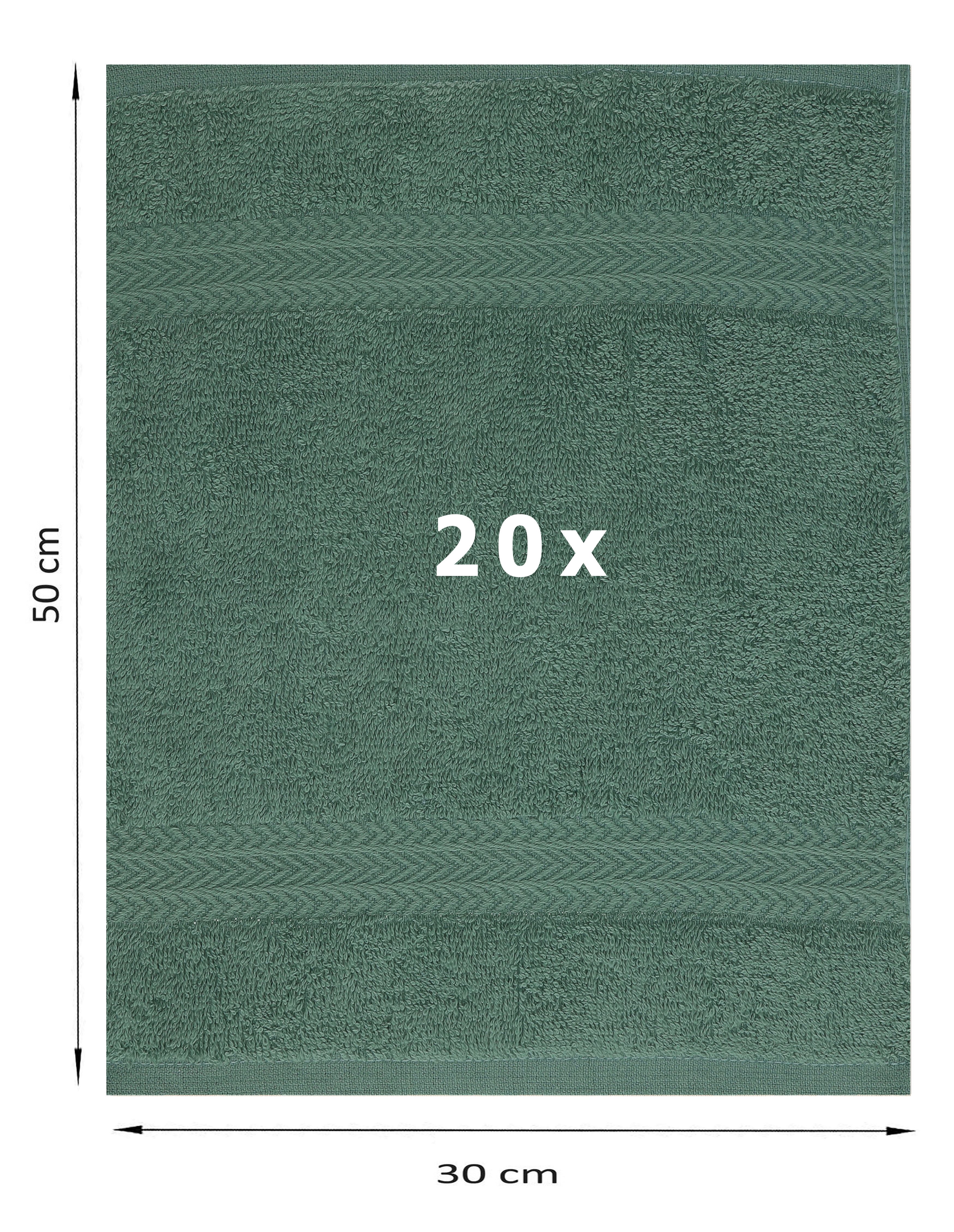 Betz Gästehandtücher 20 Stück Gästetuch-Set Premium günstig online kaufen
