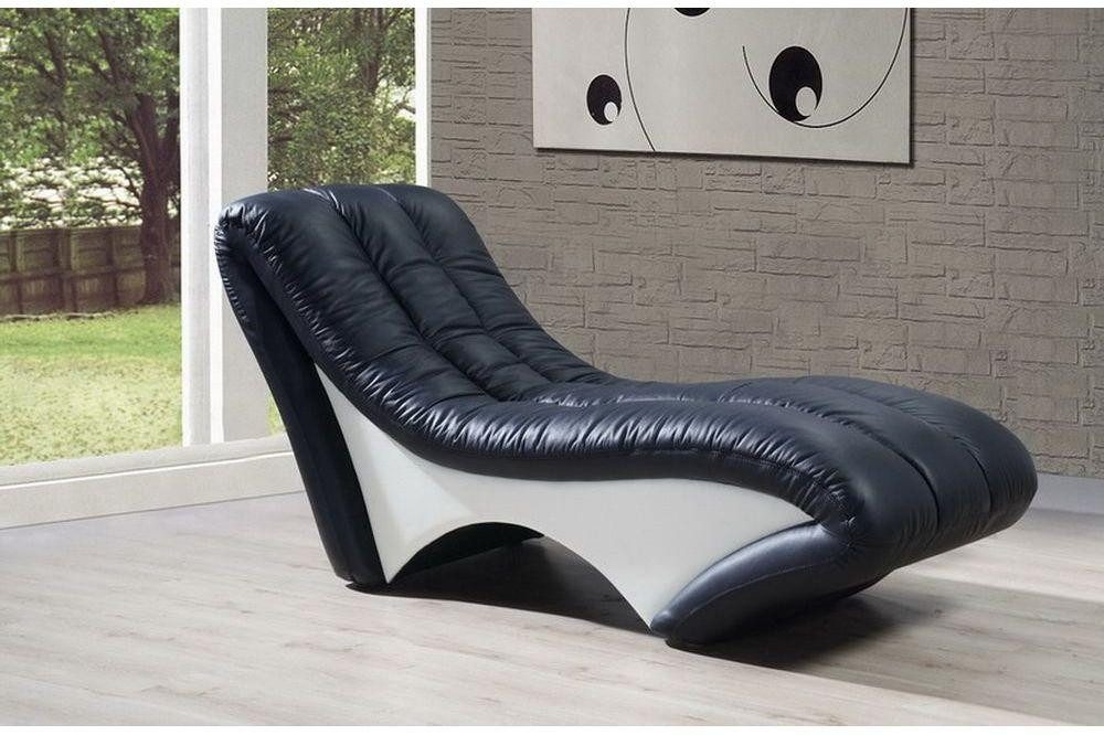 JVmoebel Chaiselongue Designer Leder Chaiselongues Liege Ottomane Sofa Echtes Leder Relax, Made in Europa