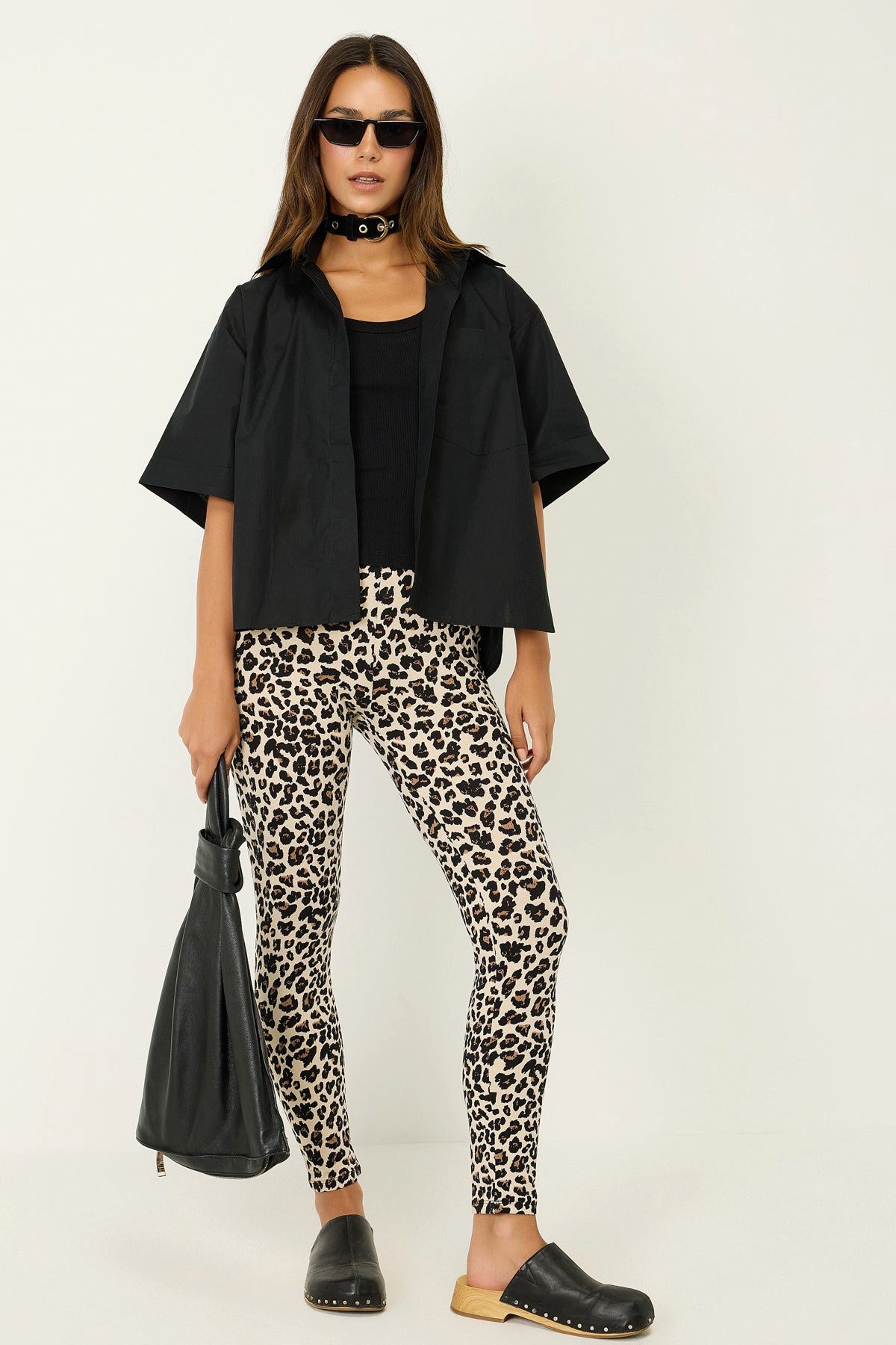 No Matter What Leggings Strumpfhose mit Leopardenmuster günstig online kaufen