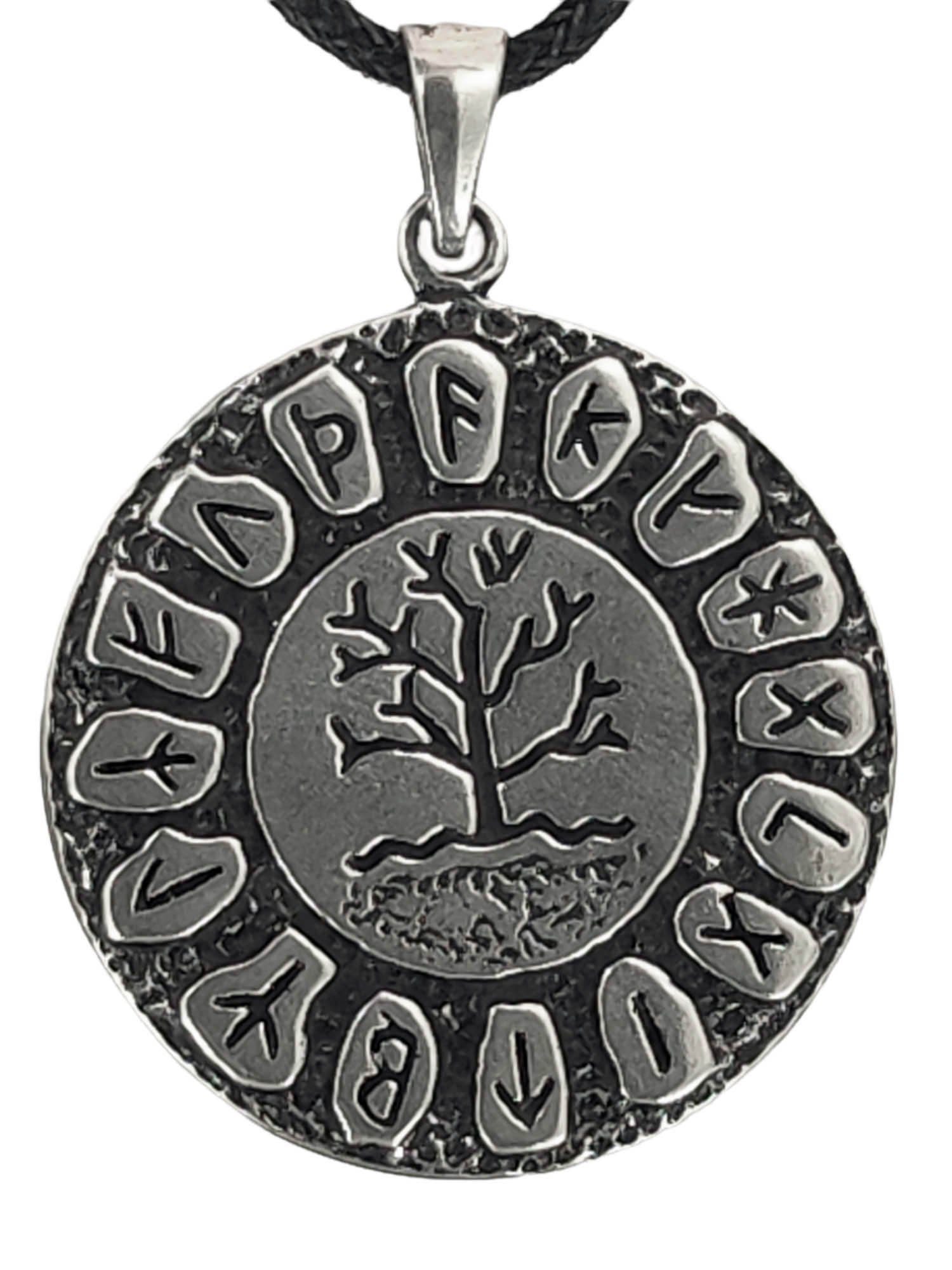 Kiss of Leather Kettenanhänger Lebensbaum Yggdrasil Weltesche Weltenbaum Anhänger 925 Silber