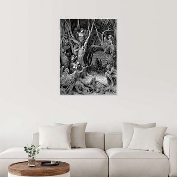 Posterlounge Poster Gustave Doré, Göttliche Komödie, Inferno 2, Malerei