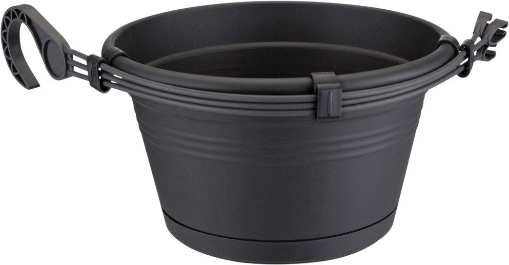 Elho Blumenampel Elho Hängeampel Green Basics schwarz Ø 28 cm