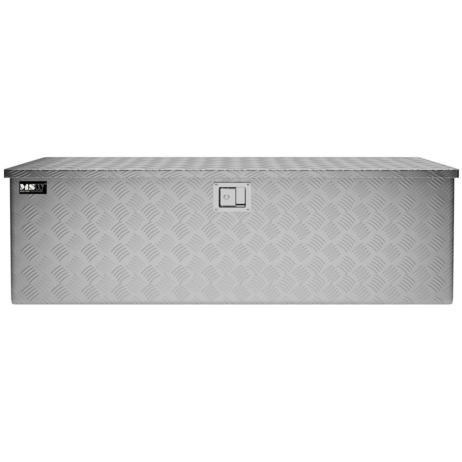 MSW Werkzeugkoffer 150 L Alubox Alukiste Truckbox Werkzeugbox Transportkiste Deichselbox, verschiedene Größen