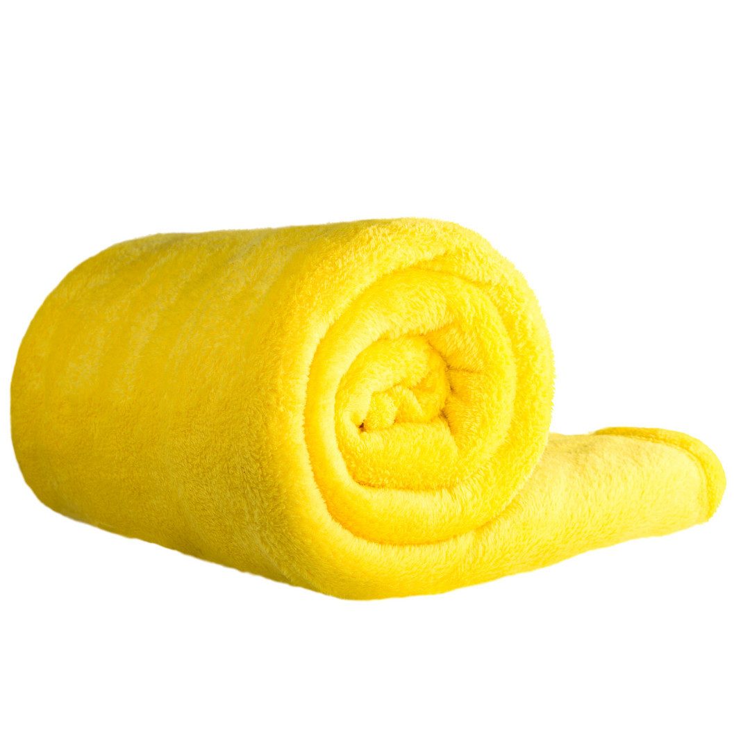 Wohndecke Kuscheldecke aus 100% Polyester, 150x220 cm, Clinotest, Kochfest ohne Einlaufen oder Fusseln, auch als Sofadecke & Tagesdecke