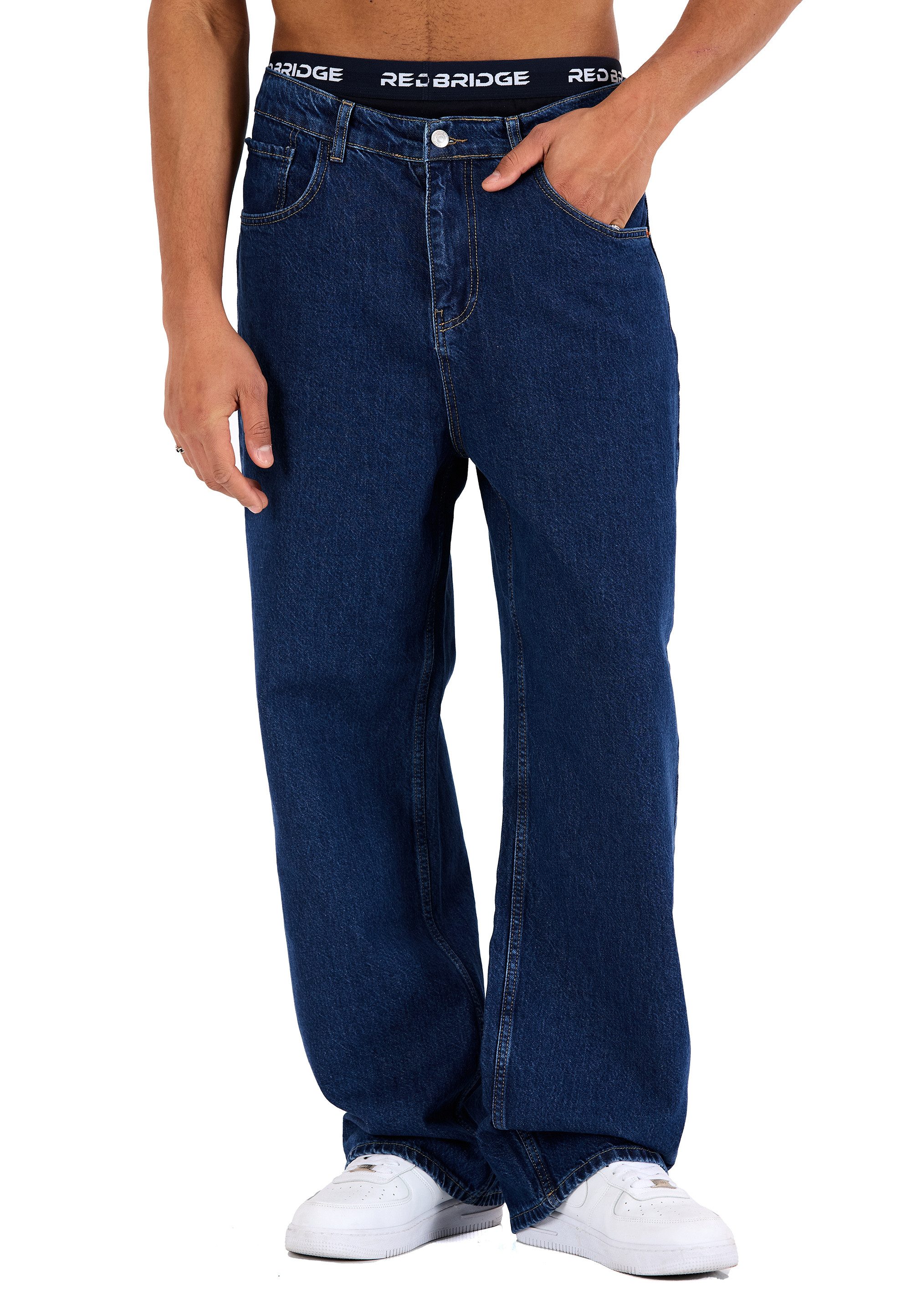RedBridge Weite Jeans by Denim House Baggy mit weitem Bein Classic Denim Look Moderner Streetwear Look