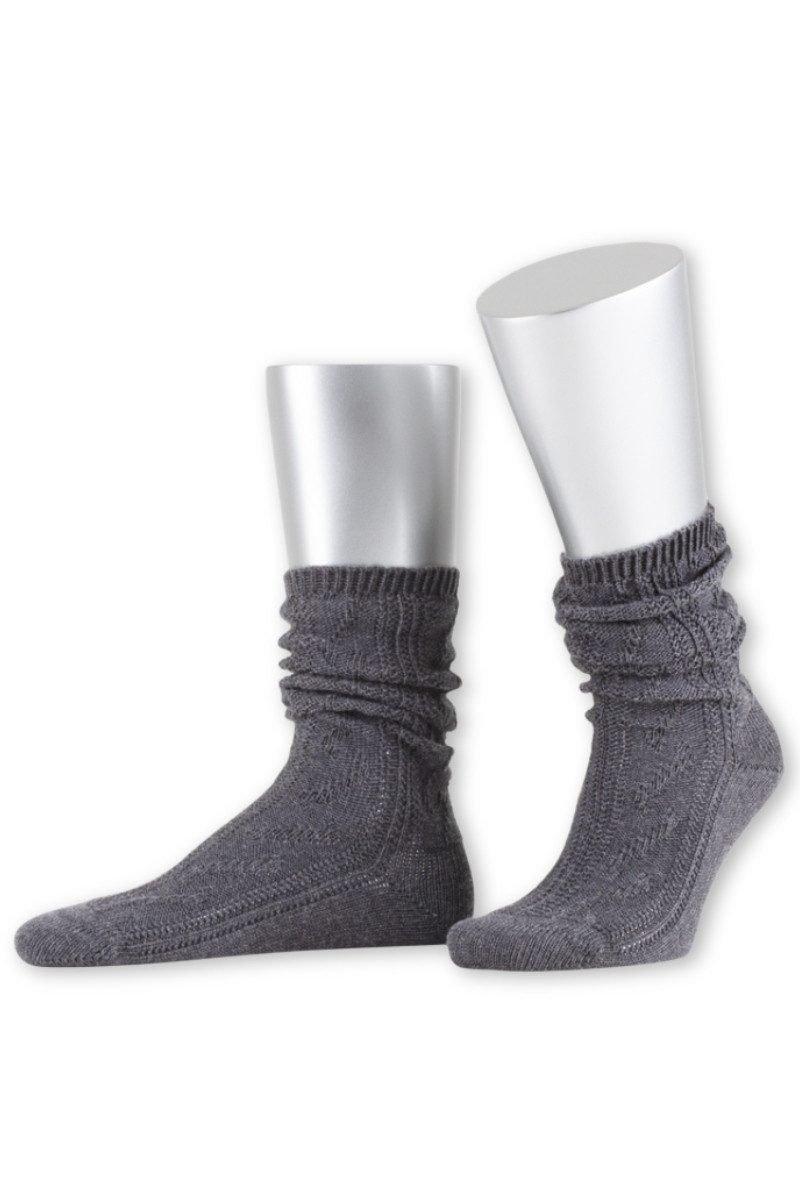 Lusana Trachtensocken Trachtensocken - LN3524 - marine, mittelgrau – Bild 2 von 2