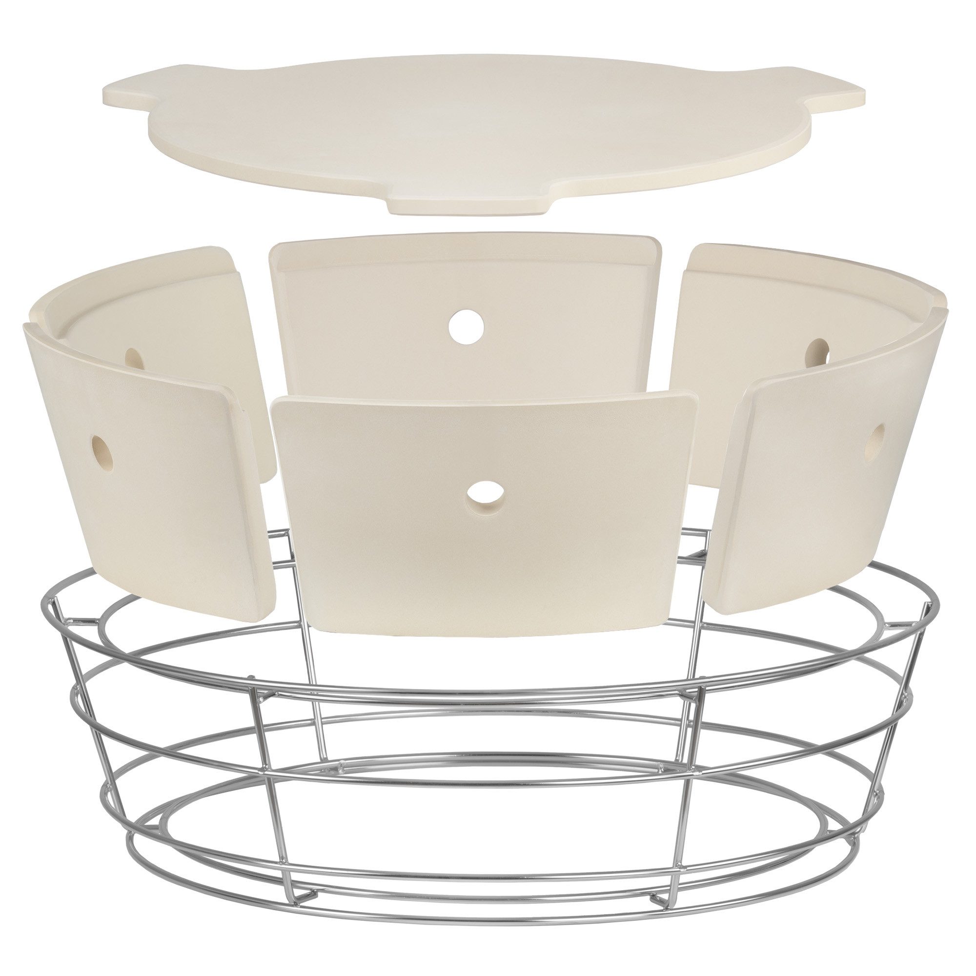 BBQ-Toro Grillerweiterung Universal flexibles Kochsystem, Räucherbox Kit für Ø 57cm Kugelgrill, Vielseitige Anwendungsmöglichkeiten