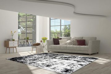 Teppich Lissy 125, calo-deluxe, rechteckig, Höhe: 10 mm, Retro-Optik, Kurzflor, Wohnzimmer