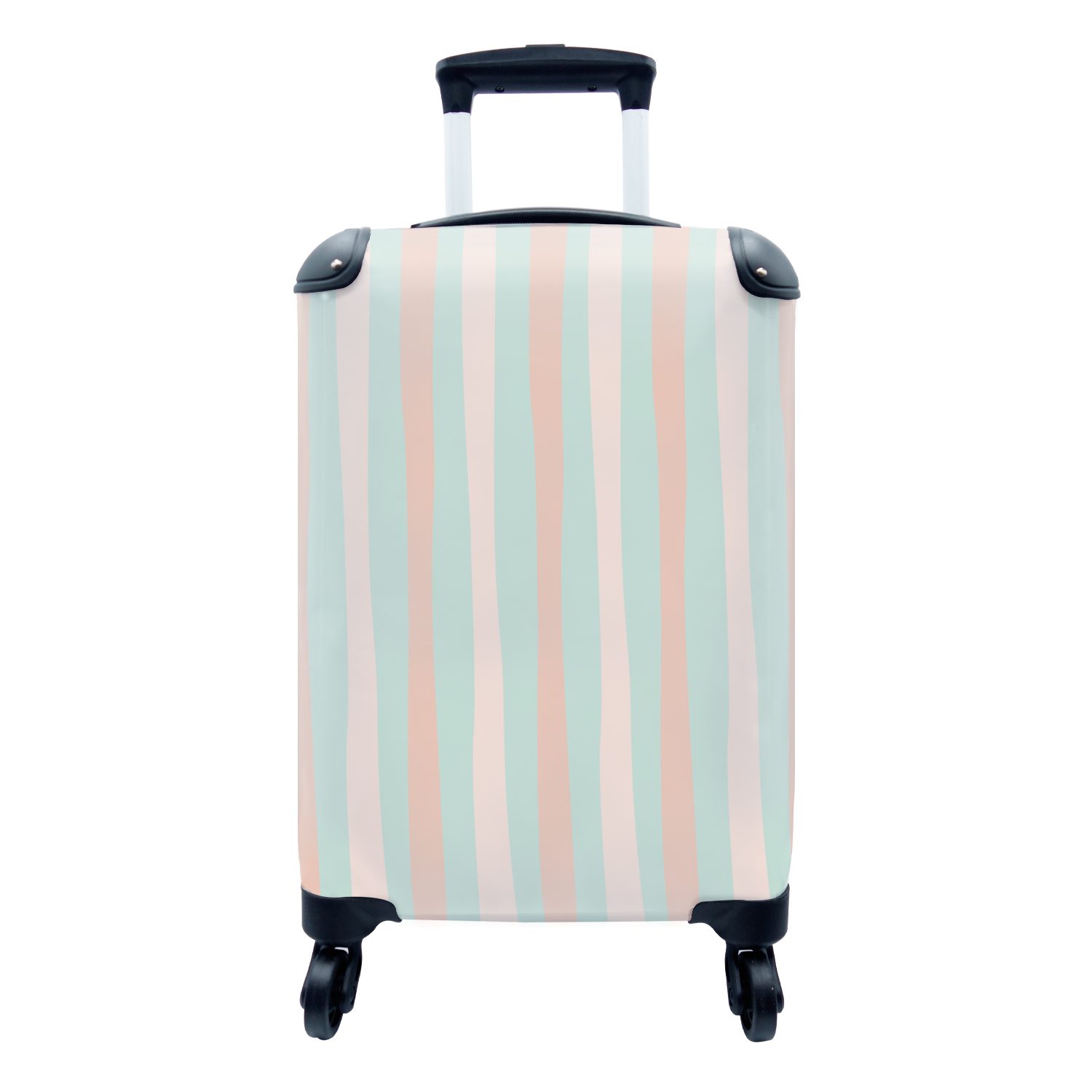 MuchoWow Reisetasche - Sommer Ferien, rollen, Reisekoffer Pastell, Rollen, Handgepäck - mit Handgepäckkoffer Design 4 Trolley, für