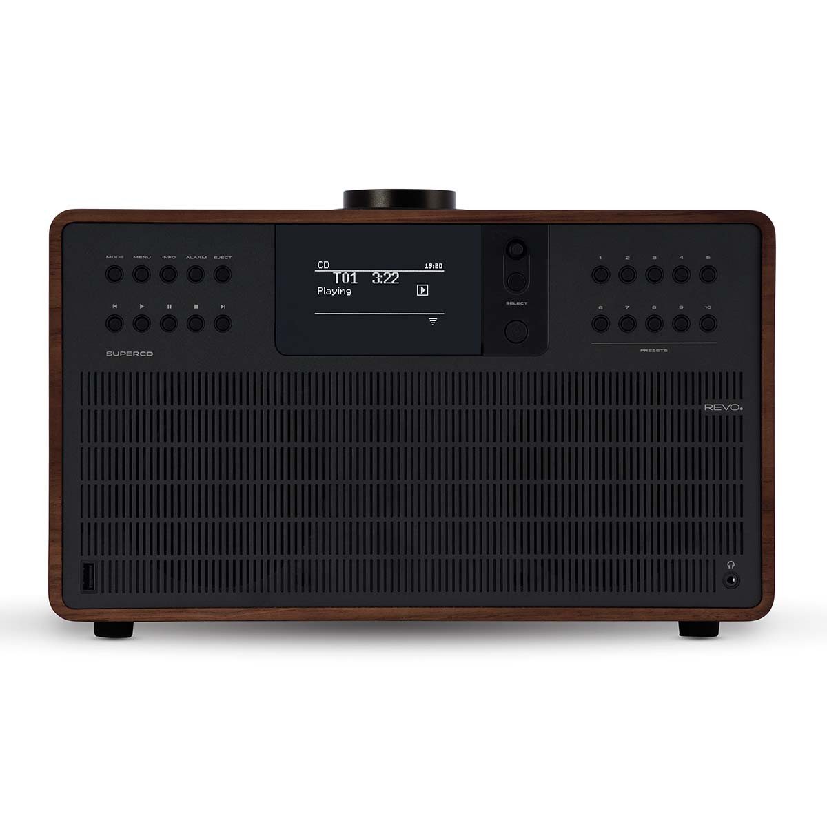 Revo 641191 Radio (Internet Radio, 40 W, DAB+/FM, Internetradio, CD-Player, Bluetooth, Spotify Connect, UNDOK)