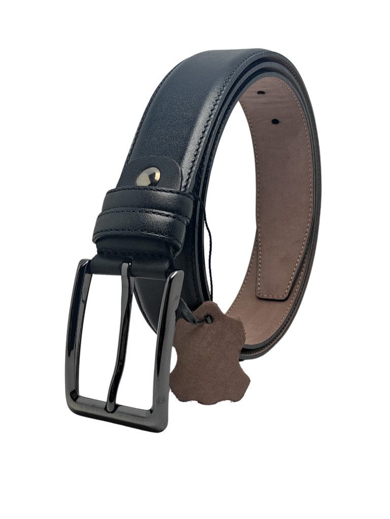 GENUINE LEATHER COMPANY EDS Ledergürtel Echtleder Gürtel Herren 3.4 cm Breite,Klassisch 6 verschiedenen Längen