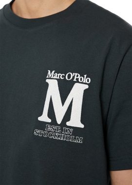 Marc O'Polo T-Shirt mit großer Label-Stickerei vorne