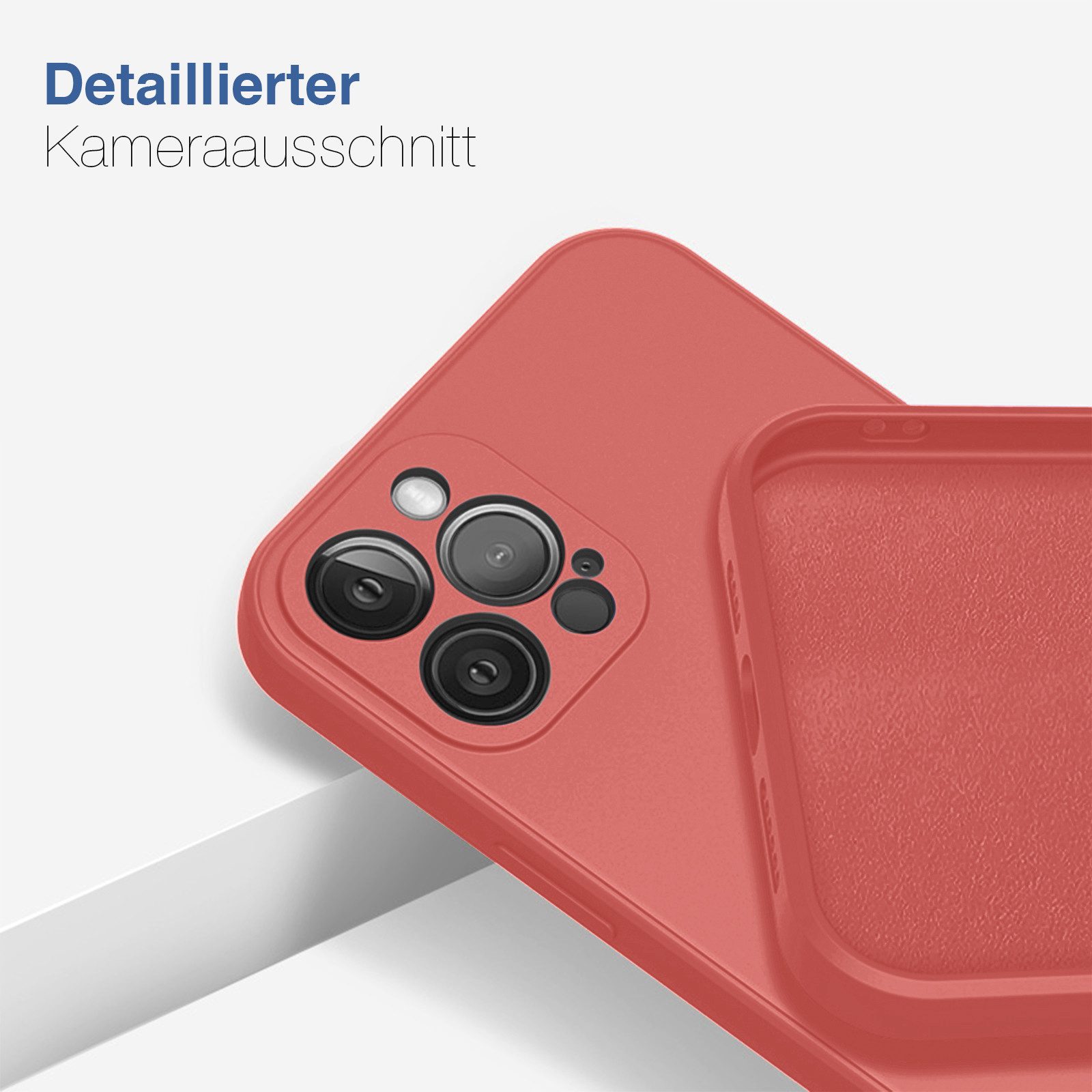 Tec-Expert Handyhülle SoftGrip Cover Hülle für Apple iPhone 15 Pro Max 6.7 Zoll, 6.7, Schutzhülle mit Soft Touch Oberfläche für Apple iPhone 15 Pro Max