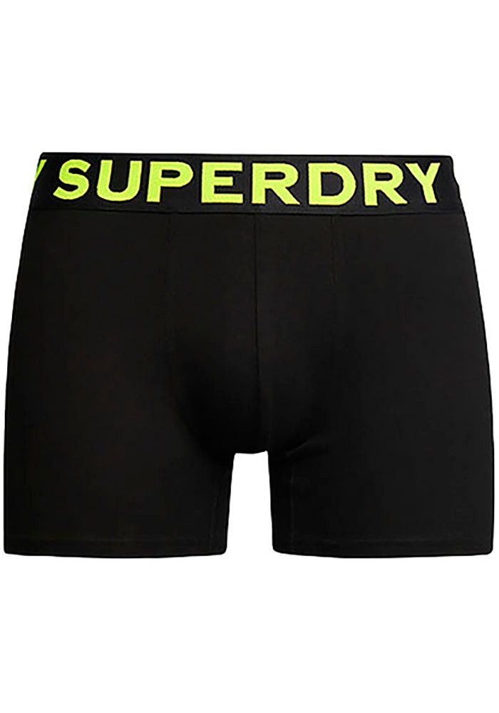 Boxershorts (Packung, TRIPLE Superdry BOXER PACK 3-St) black/neon