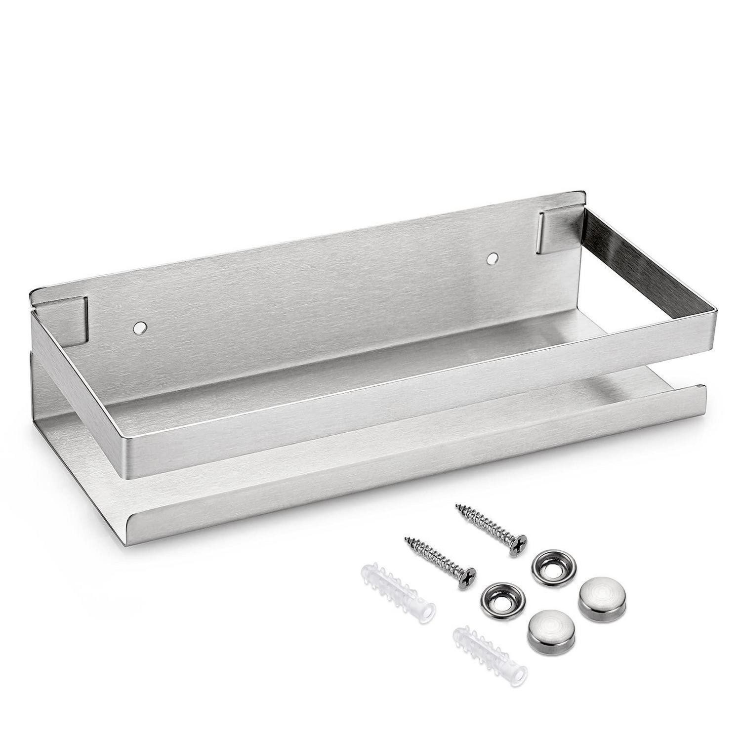 LuxusKollektion Duschablage Duschablage Edelstahl Silber 25CM Wandmontage, 1-tlg.