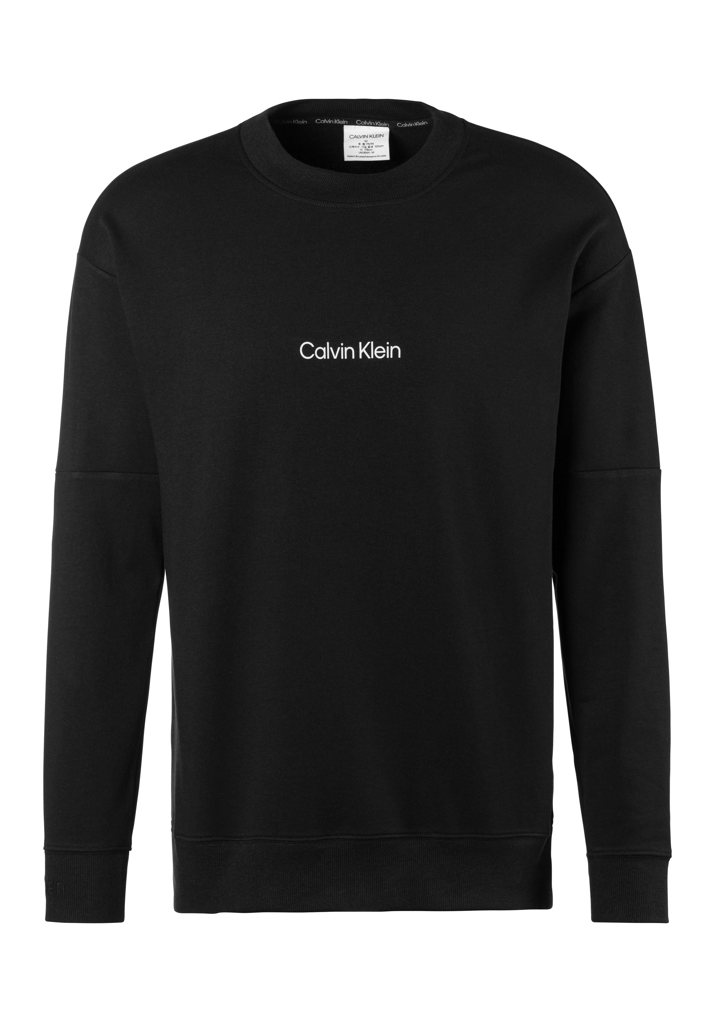 Calvin Klein Underwear Sweatshirt mit Logodruck vorn schwarz