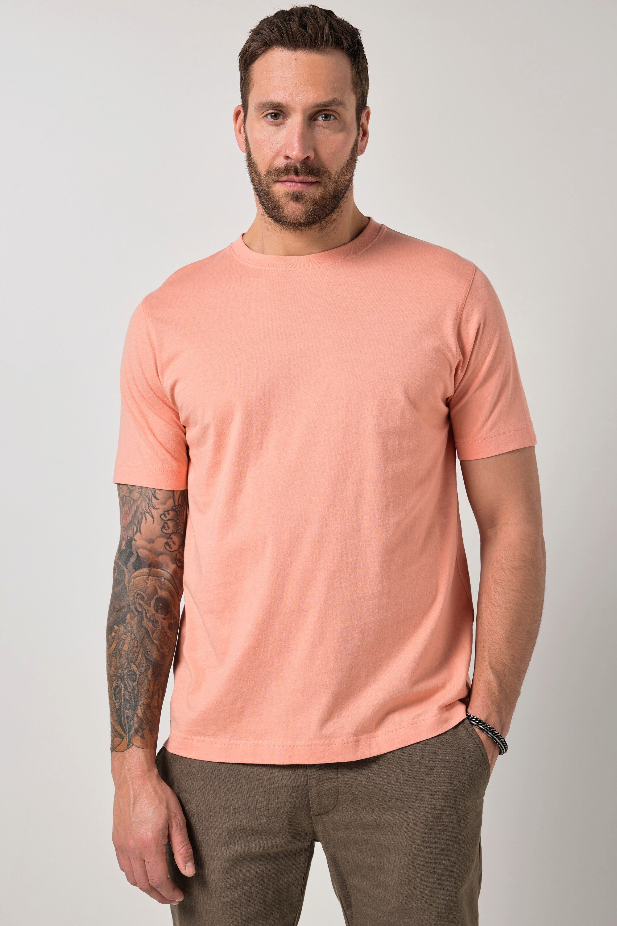 JP1880 T-Shirt T-Shirt Basic Rundhals gekämmte Baumwolle