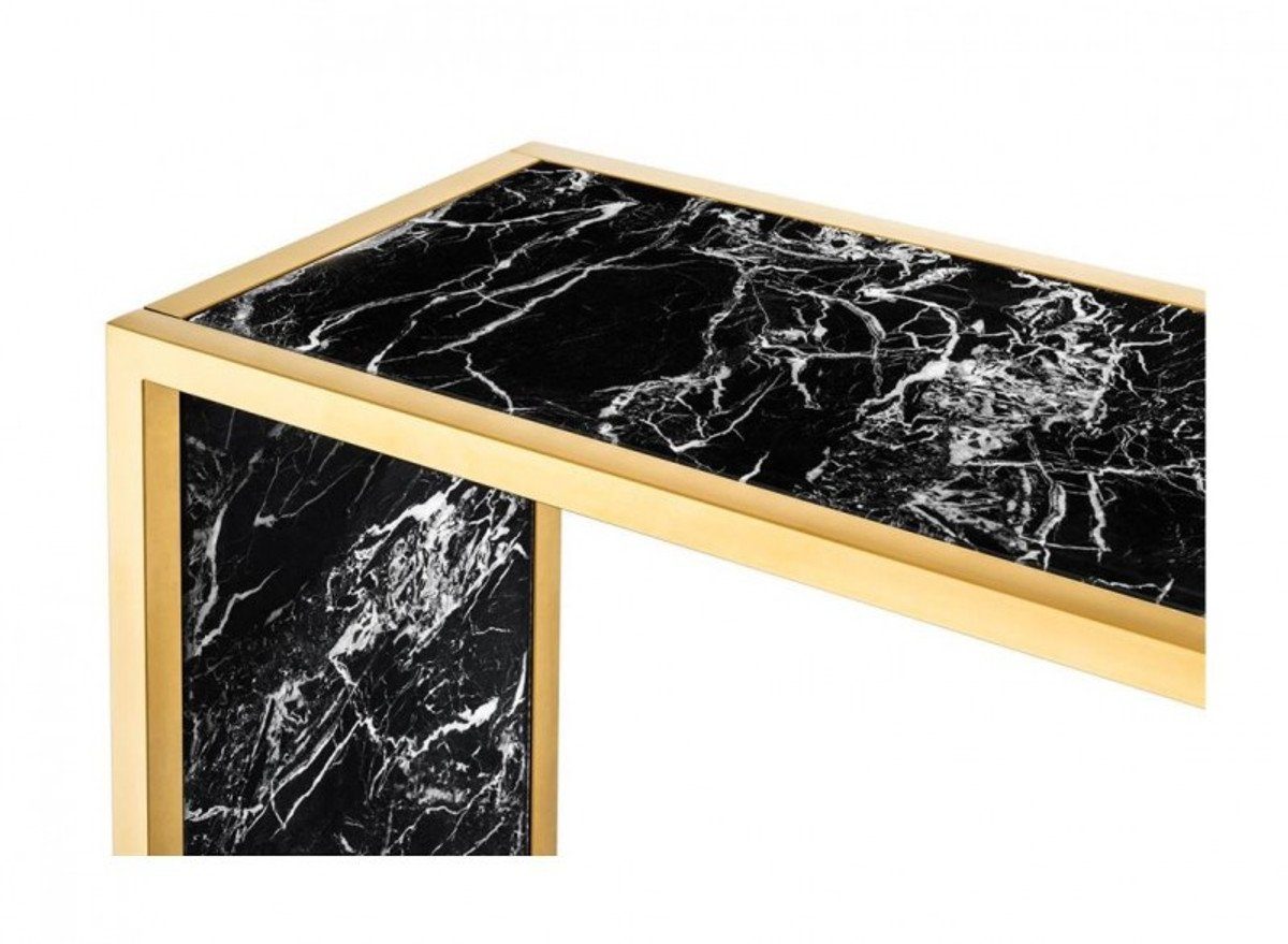 Padrino Kollektion Casa 150 Gold Konsole Luxus 75 x Beistelltisch Luxus x - H. 40 cm