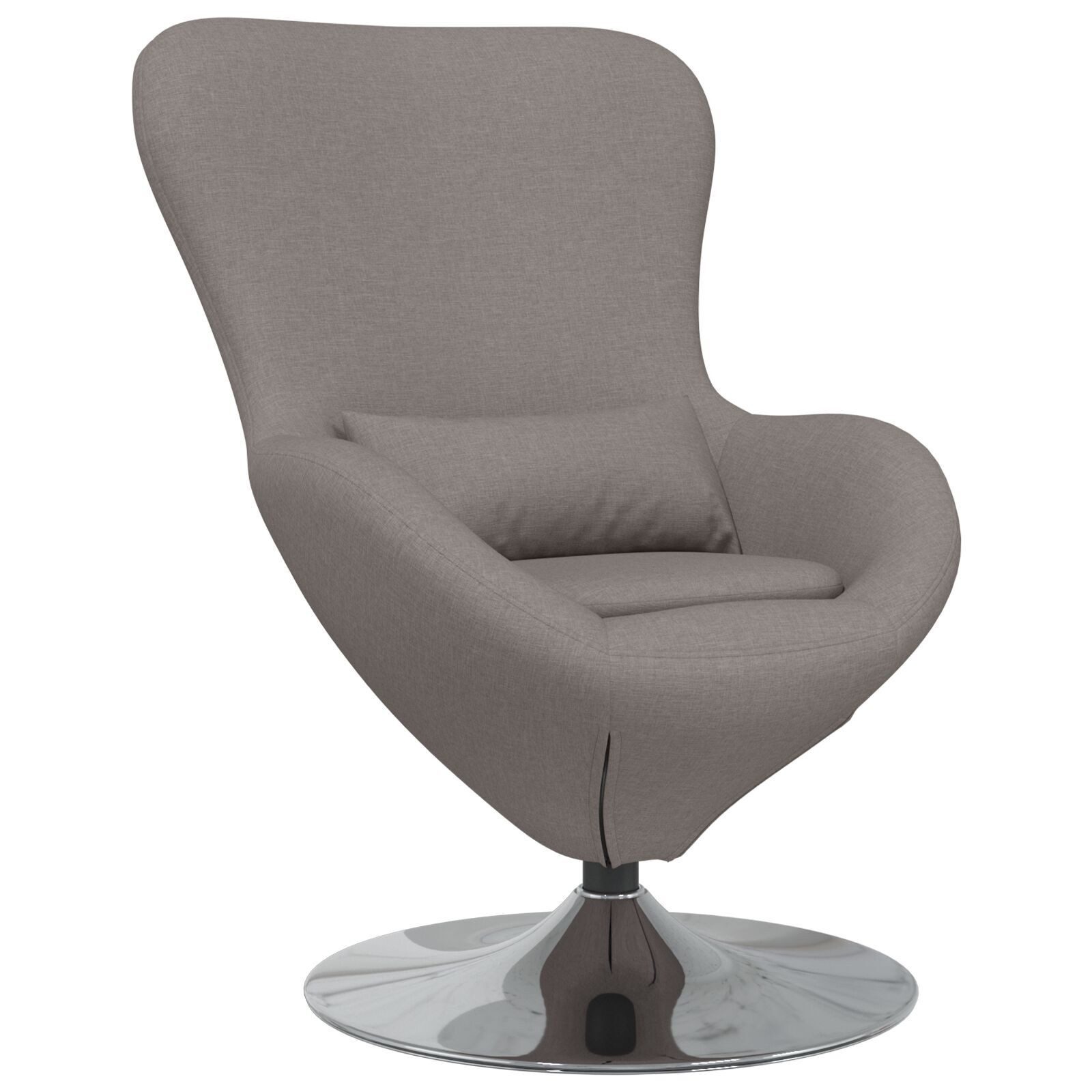 vidaXL Sessel Ei-Stuhl Taupe Stoff (1-St) günstig online kaufen