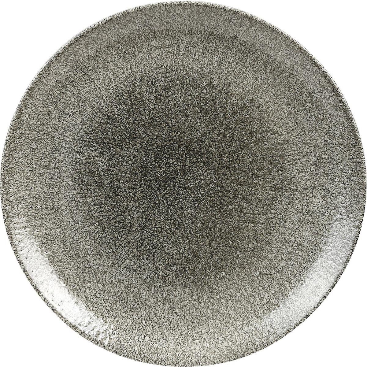 Teller Raku Quartz Black Teller flach, coup, ø: 288 mm