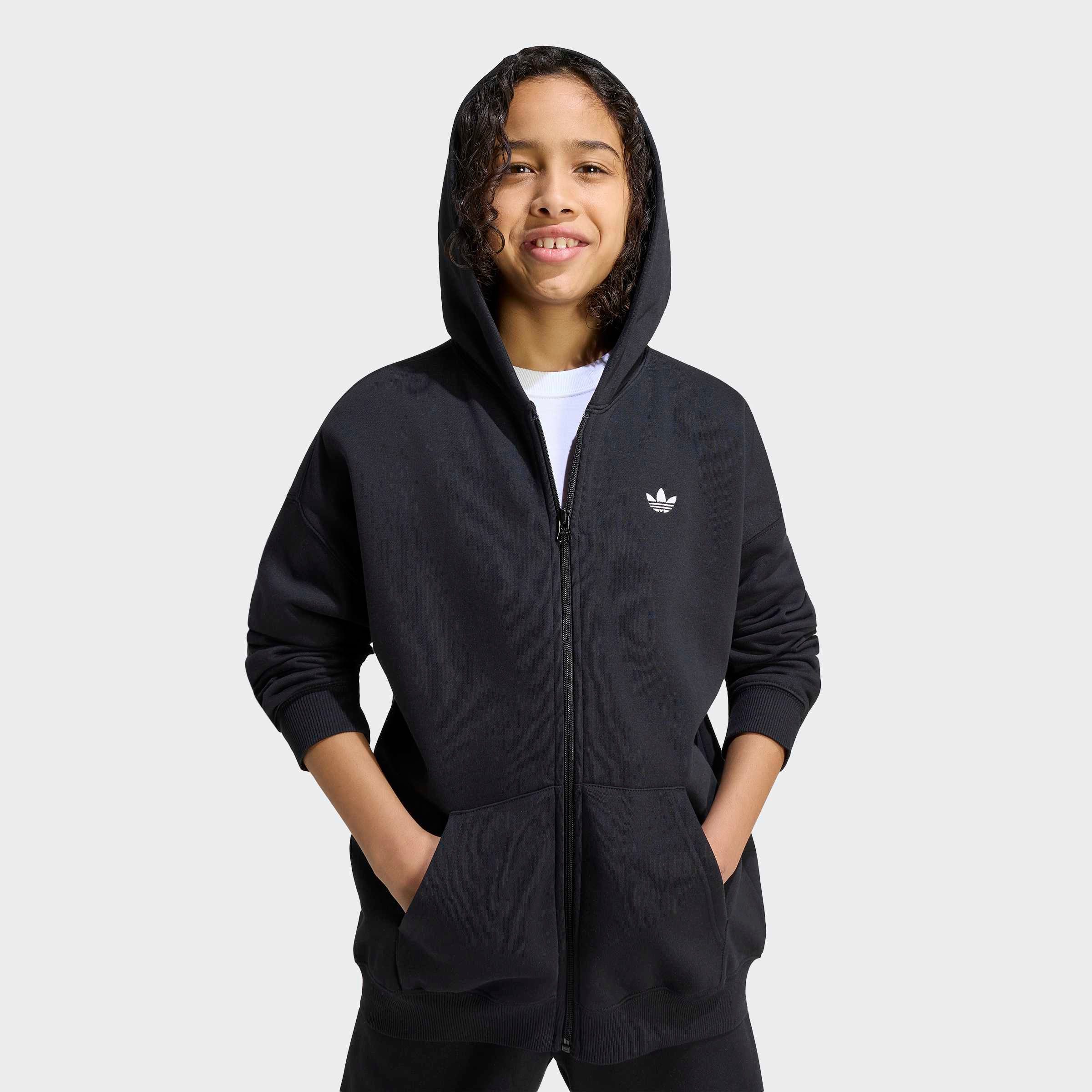 adidas Originals Kapuzensweatshirt, FLEECE, DURCHGEHENDER REISSVERSCHLUSS – Bild 4 von 5