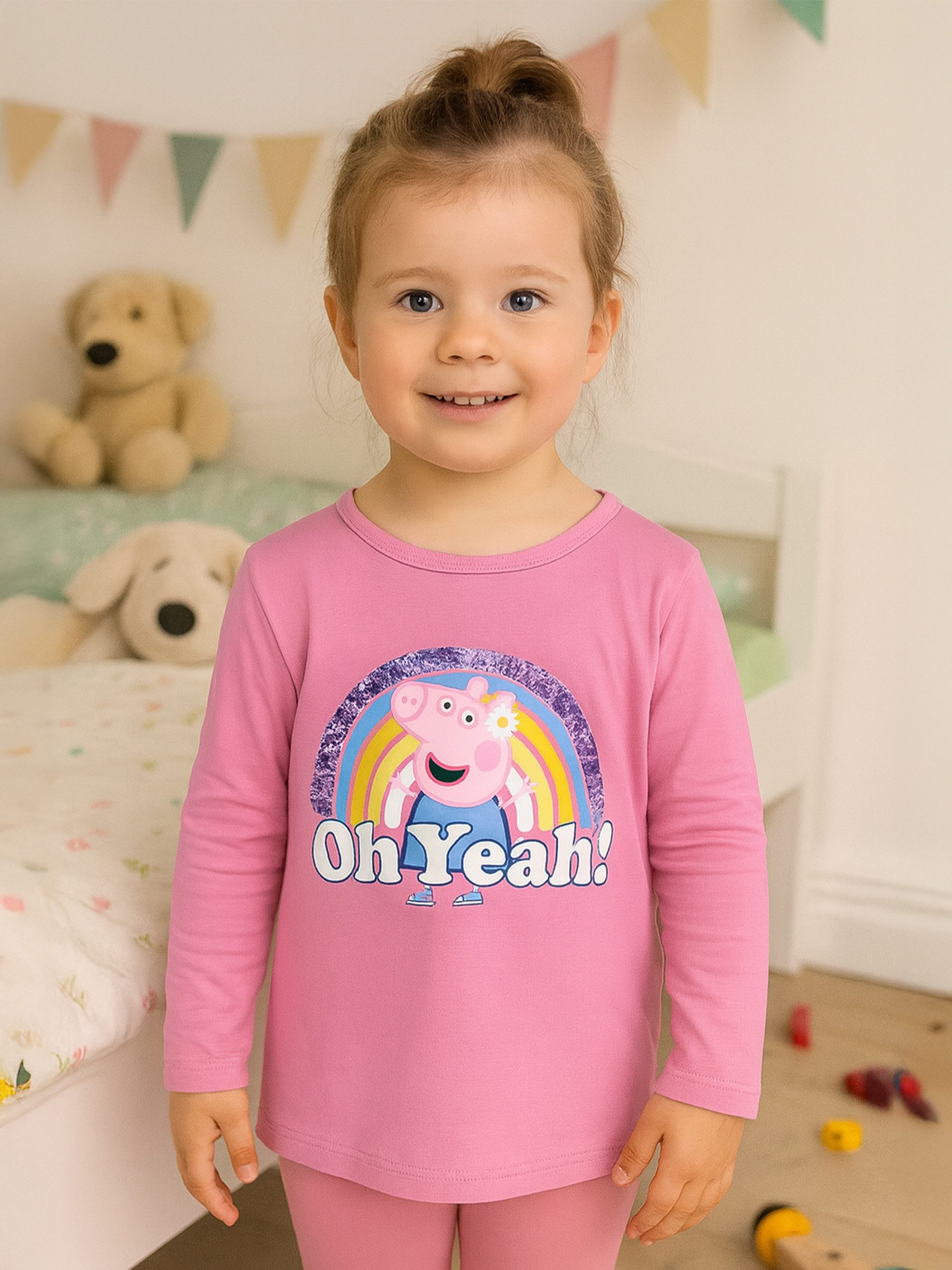United Labels® Sweatshirt Peppa Wutz - – Oh Yeah -Pailletten