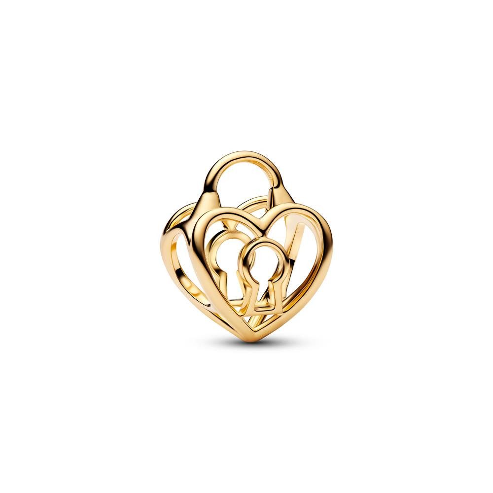 Pandora Charm-Einhänger Slide-Charm Vorhängeschloss, vergoldet von PANDORA Moments