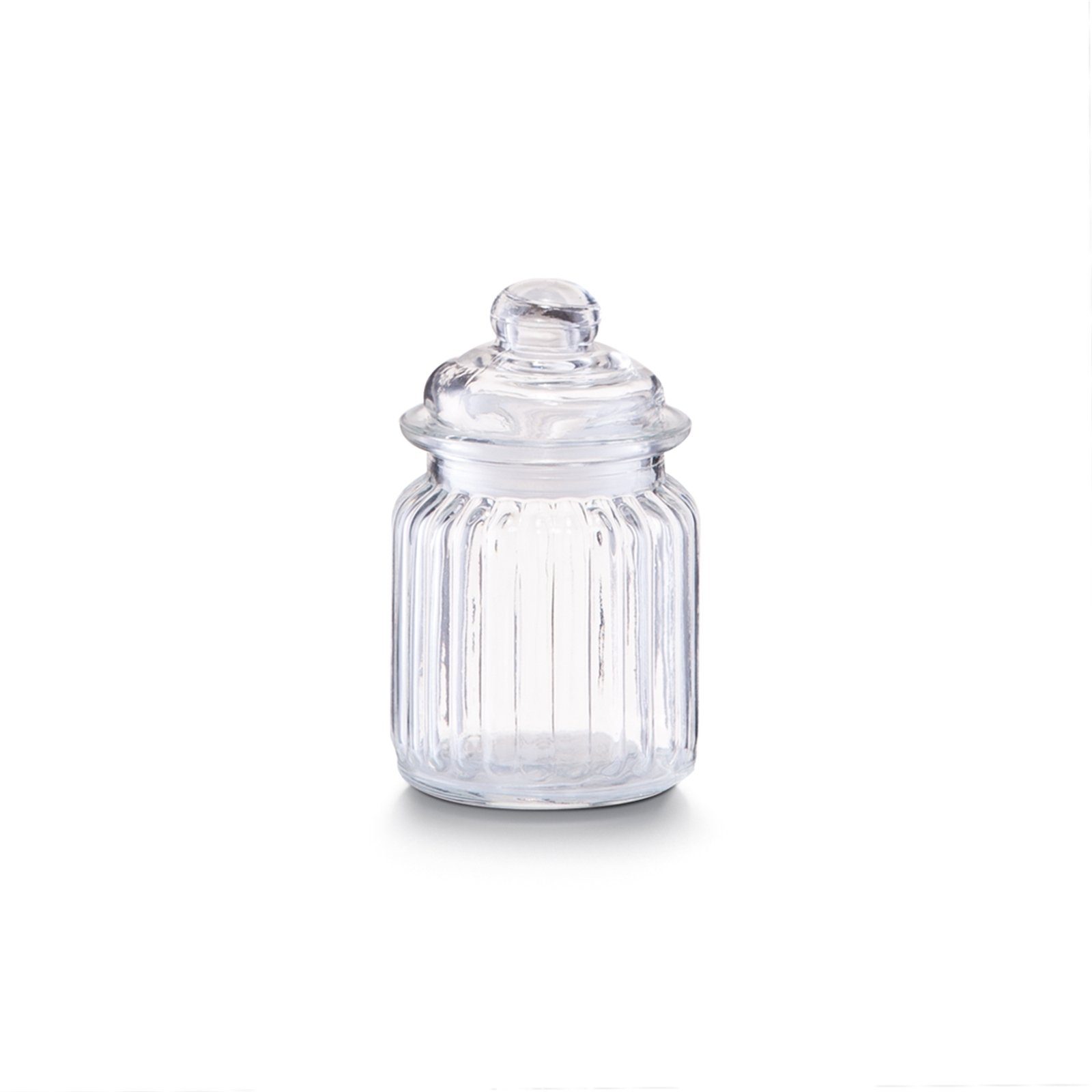 Neuetischkultur Vorratsglas Vorratsglas 0,25 L Nostalgie, Glas, (Stück, 1-tlg), Vorratsgefäß geriffelt Retroglas