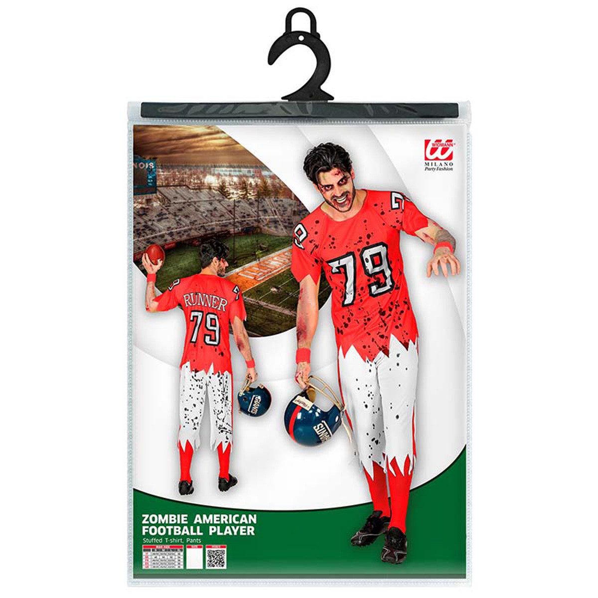 Widmann S.r.l. Zombie-Kostüm Kostüm Zombie Footballer (Shirt, Hose)
