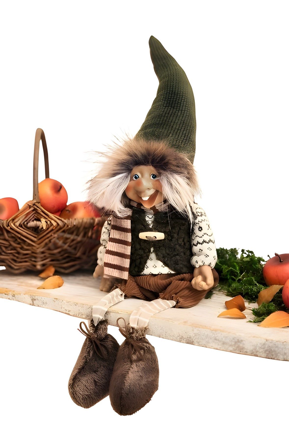 Dekoleidenschaft Wichtel Kantenhocker 50 cm hoch, Dekowichtel mit Schlenker günstig online kaufen