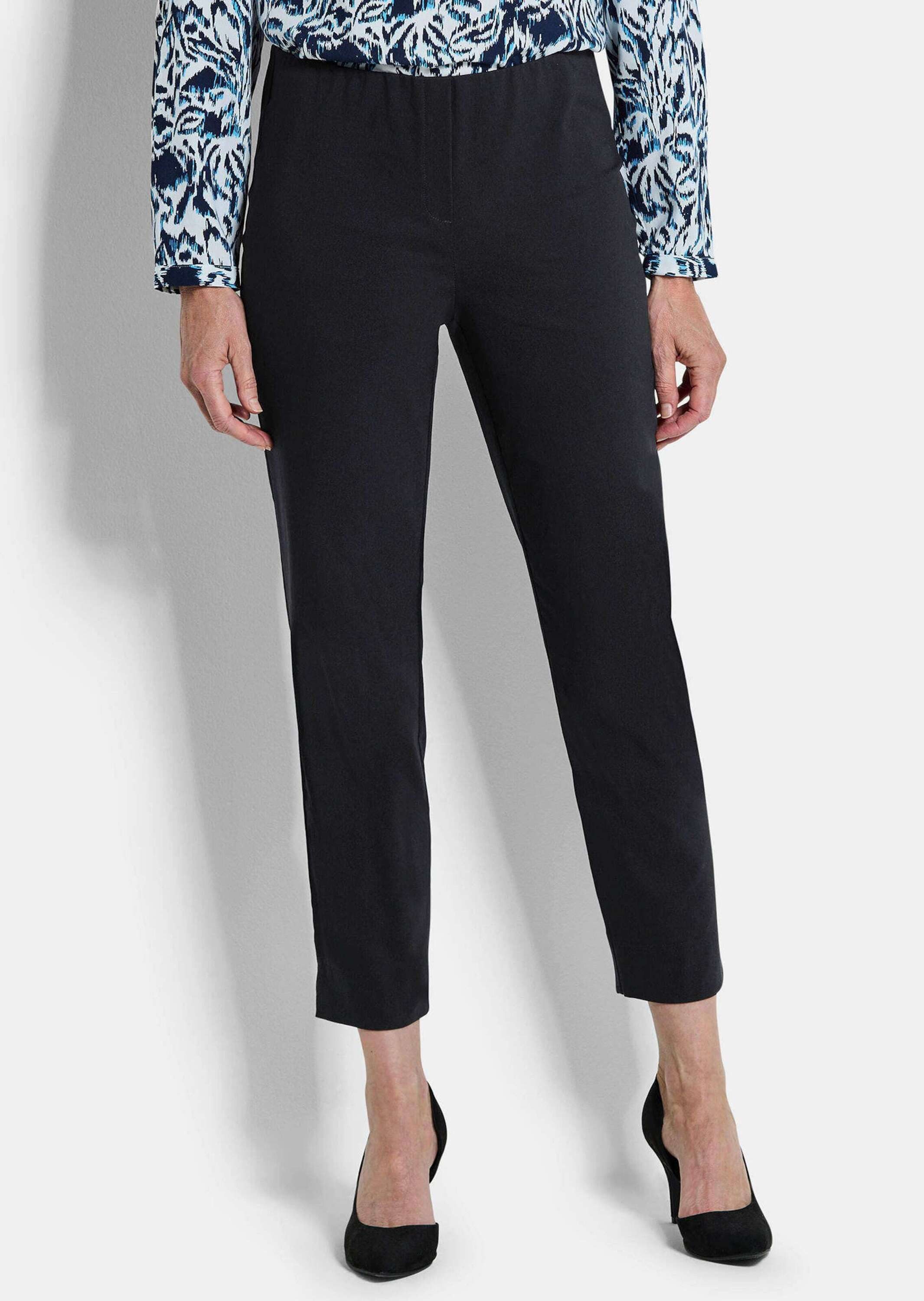 GOLDNER Stoffhose Elegante 7/8-Hose mit Schlupfbund Stilvolle Stretchhose m günstig online kaufen