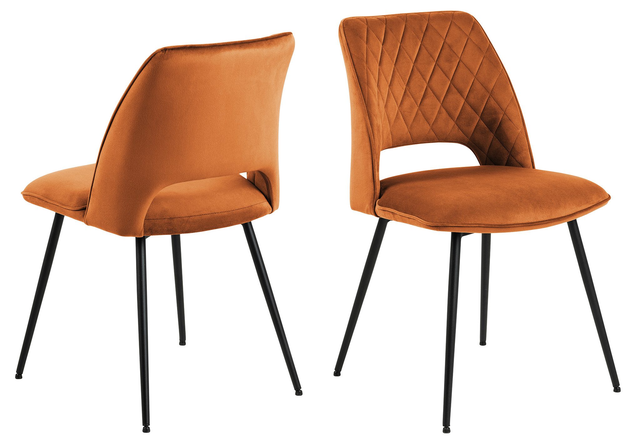 Esszimmerstuhl Design Esszimmerstuhl SOH-1 Stuhl Stühle Samt Esszimmer