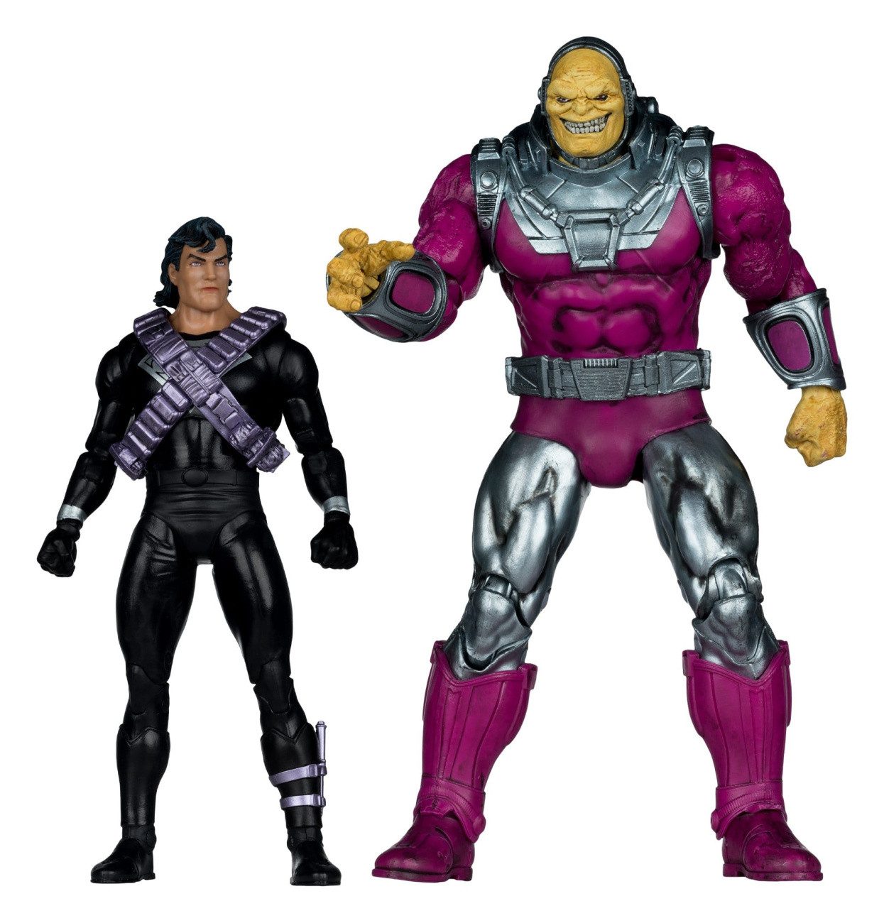 McFarlane Toys Actionfigur DC Multiverse Megafig Actionfigur 2er Pack Mongul vs Superman (Return