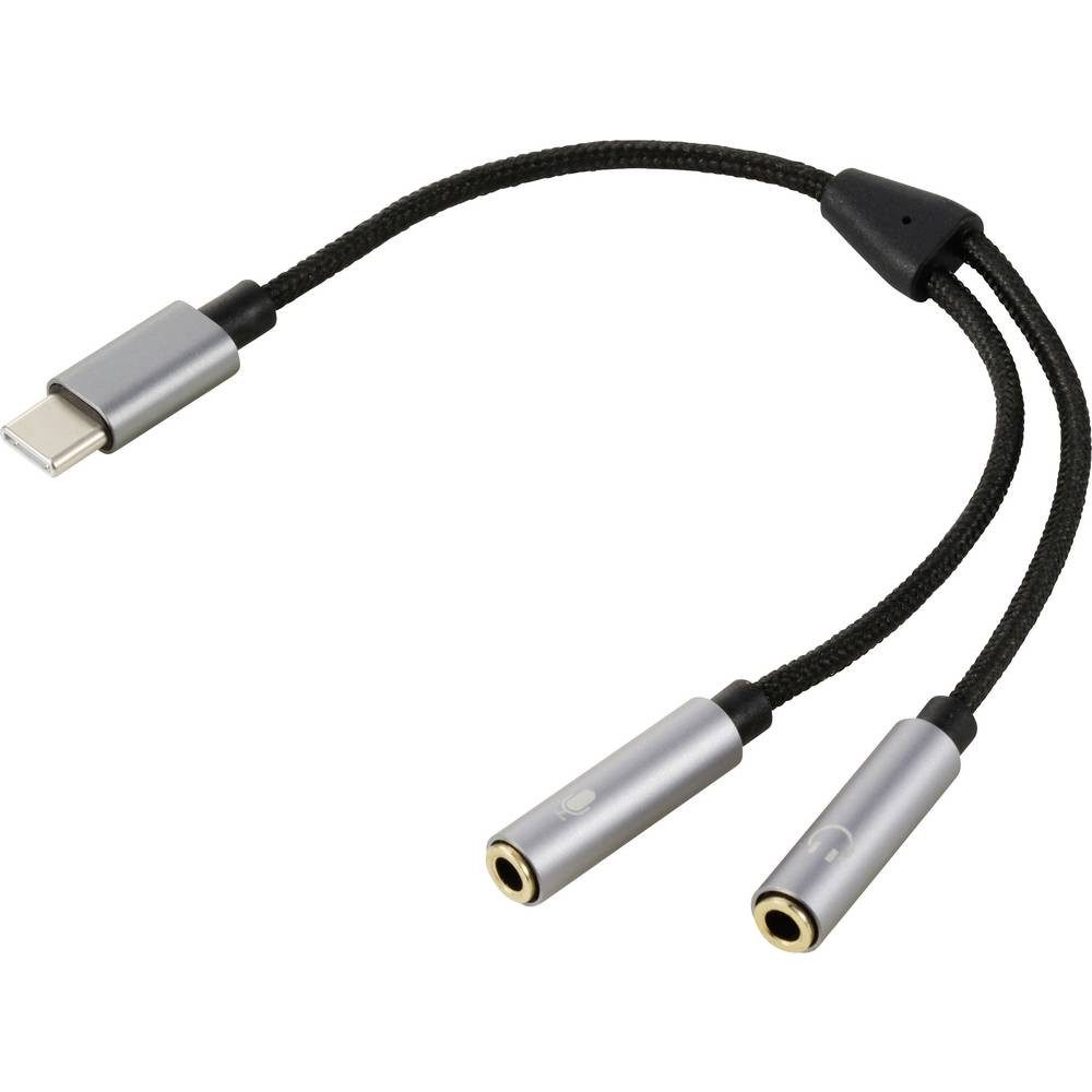 USB-C® auf 2 x 3.5 mm Audio-Adapterkabel, USB-Adapter