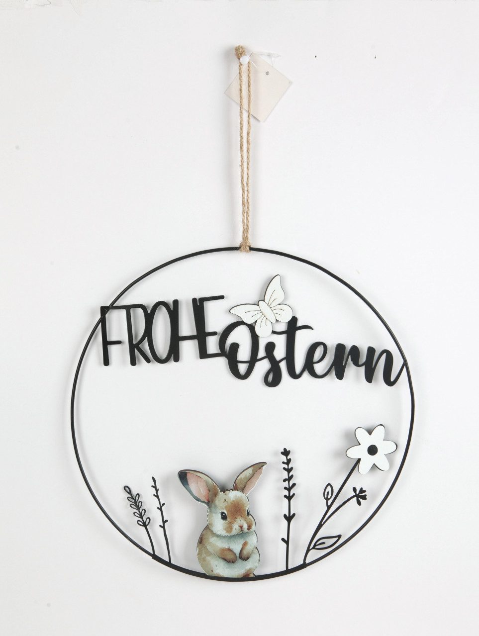 Trend Line Osterkranz TrendLine Aufhänger Metall mit Niete Frohe Ostern günstig online kaufen