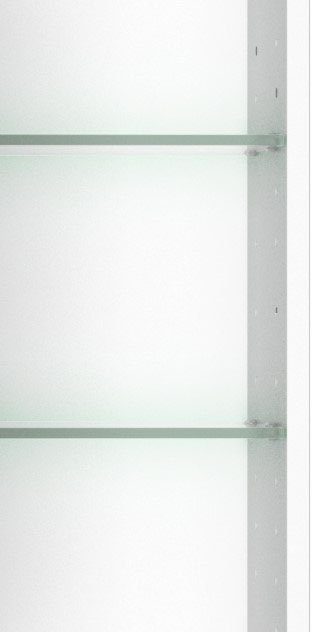 weiß und Breite Spiegeltüren, Ausführungen weiß Farben LED-Beleuchtung Inklusive HELD mit 80 cm, Spiegelschrank MÖBEL Trento, 3D-Effekt, verschiedene |