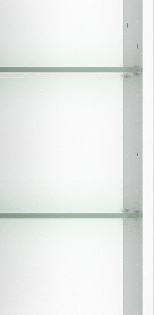 welltime Spiegelschrank Trento, verschiedene Ausführungen und Farben Breite 80 cm, mit 3D-Effekt, Spiegeltüren, Inklusive LED-Beleuchtung