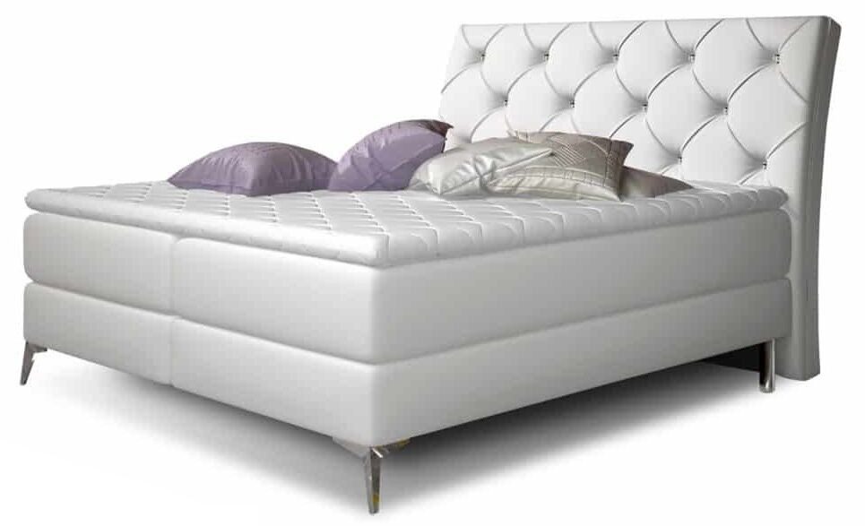 Xlmoebel Boxspringbett Gepolstertes Bett in Barock-Modernem Design aus Stoff (1-St., Bett), Hergestellt in Europa