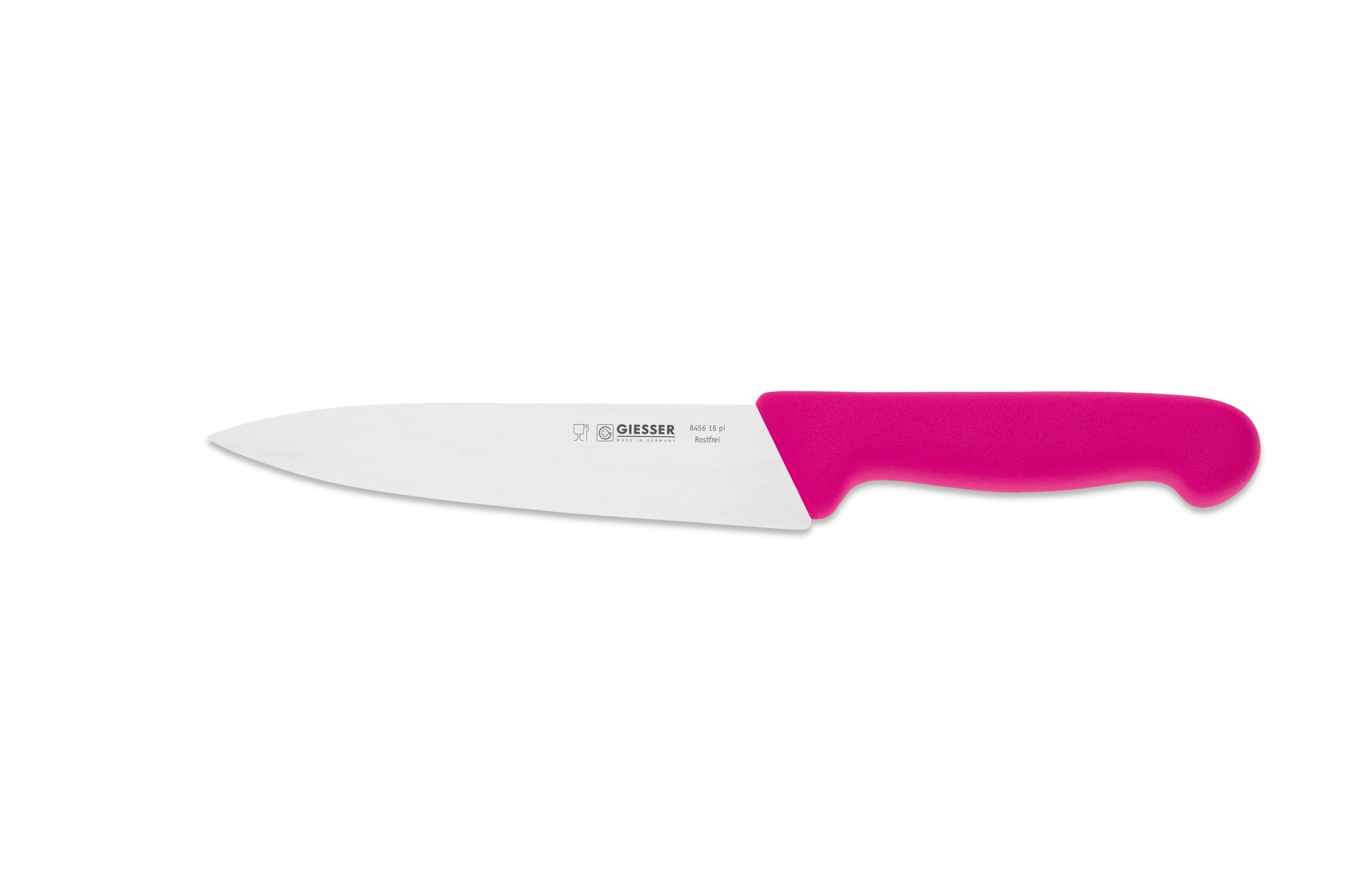 Giesser Messer Kochmesser Küchenmesser 8456, schmale, mittelspitze Klinge, scharf Handabzug, Ideal für jede Küche