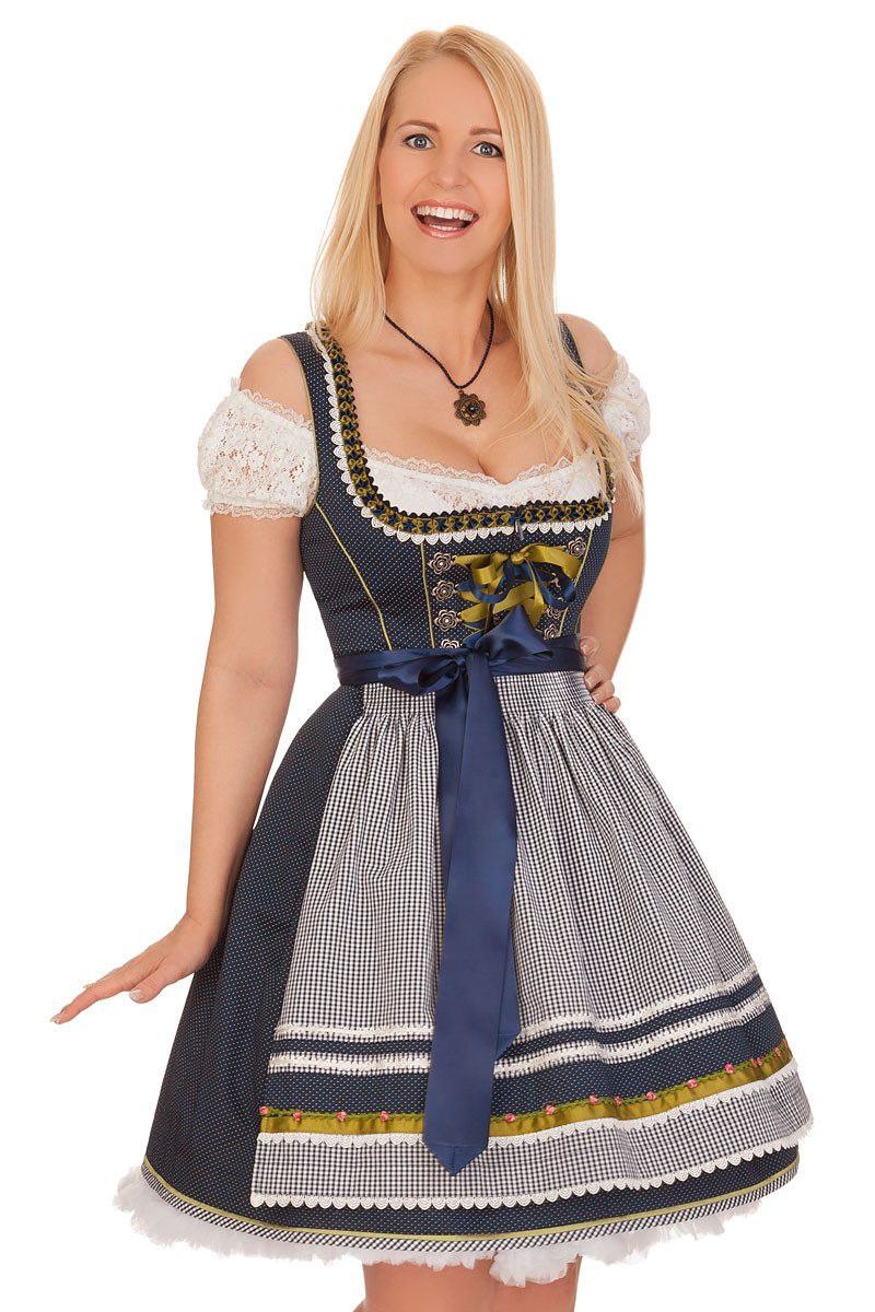 Krüger Madl Dirndl Midi Dirndl 2tlg. - SOPHIE - marine