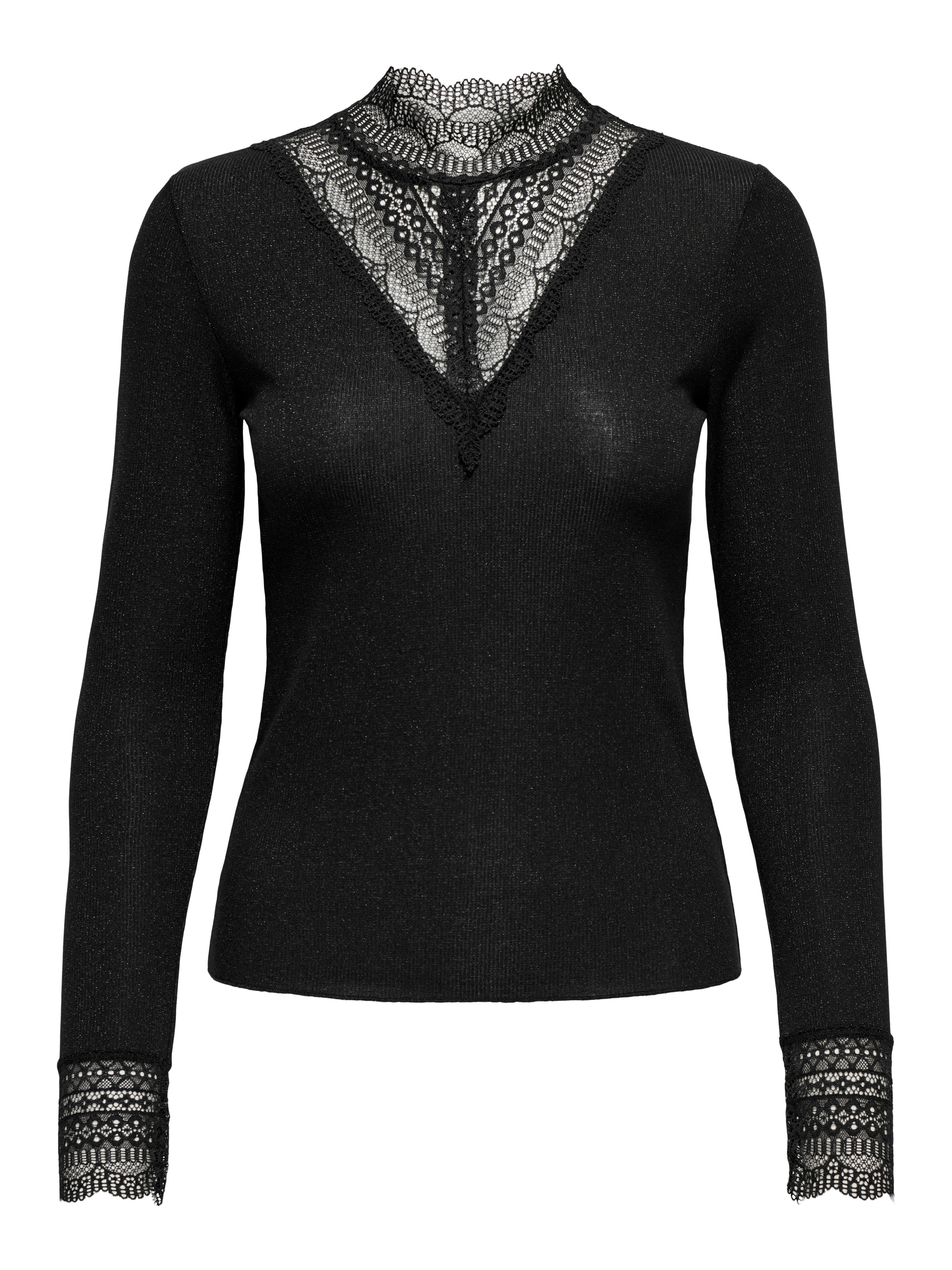 Langarmshirt CARTILDE GLITTER L/S HIGHNECK TOP NOOS