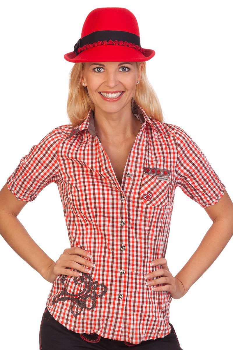 Spieth & Wensky Trachtenbluse Trachtenbluse - TURIN - rot