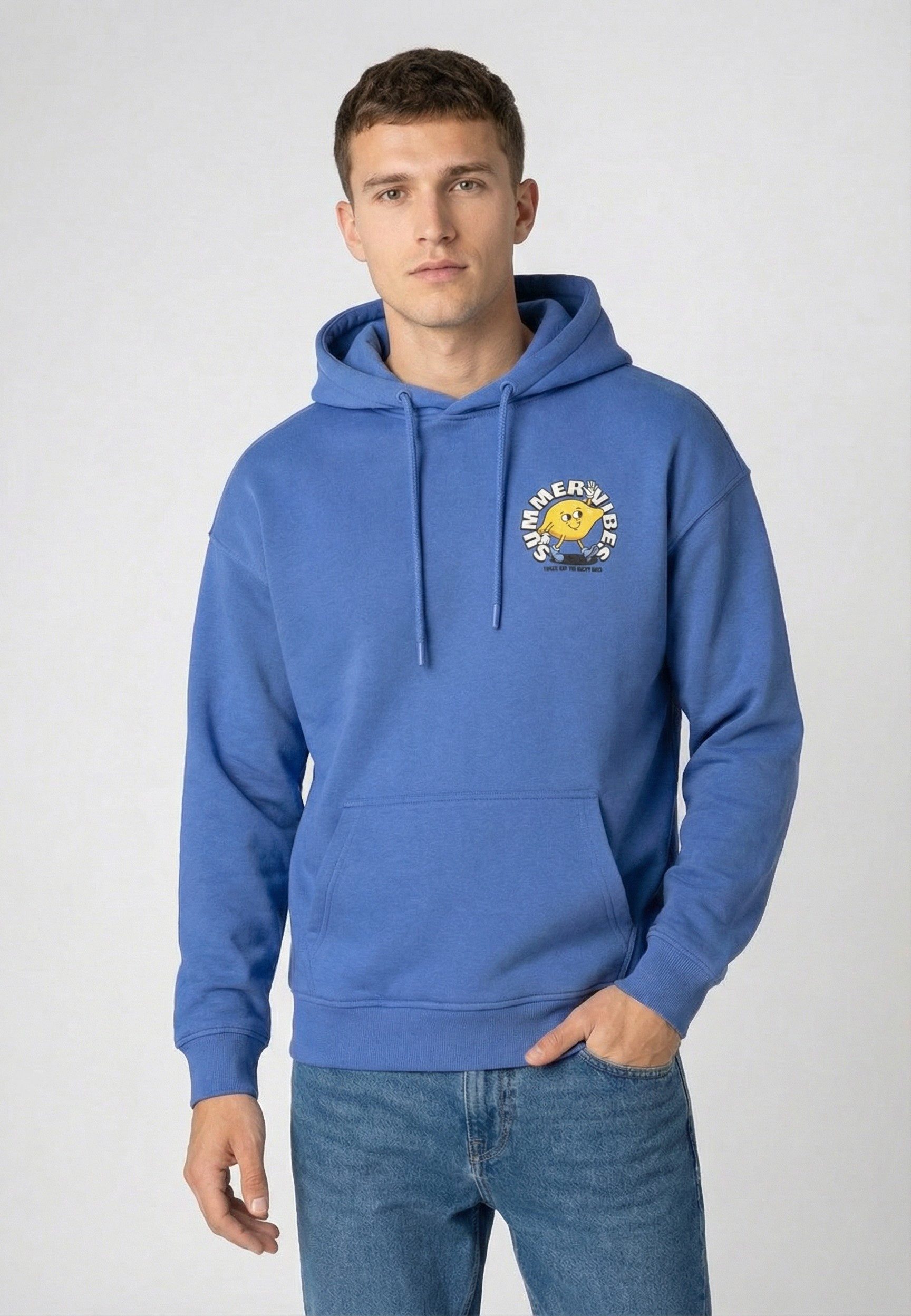 SUBLEVEL Hoodie Herren Kapuzenpullover mit verspielten Prints Sweater, Kapu günstig online kaufen