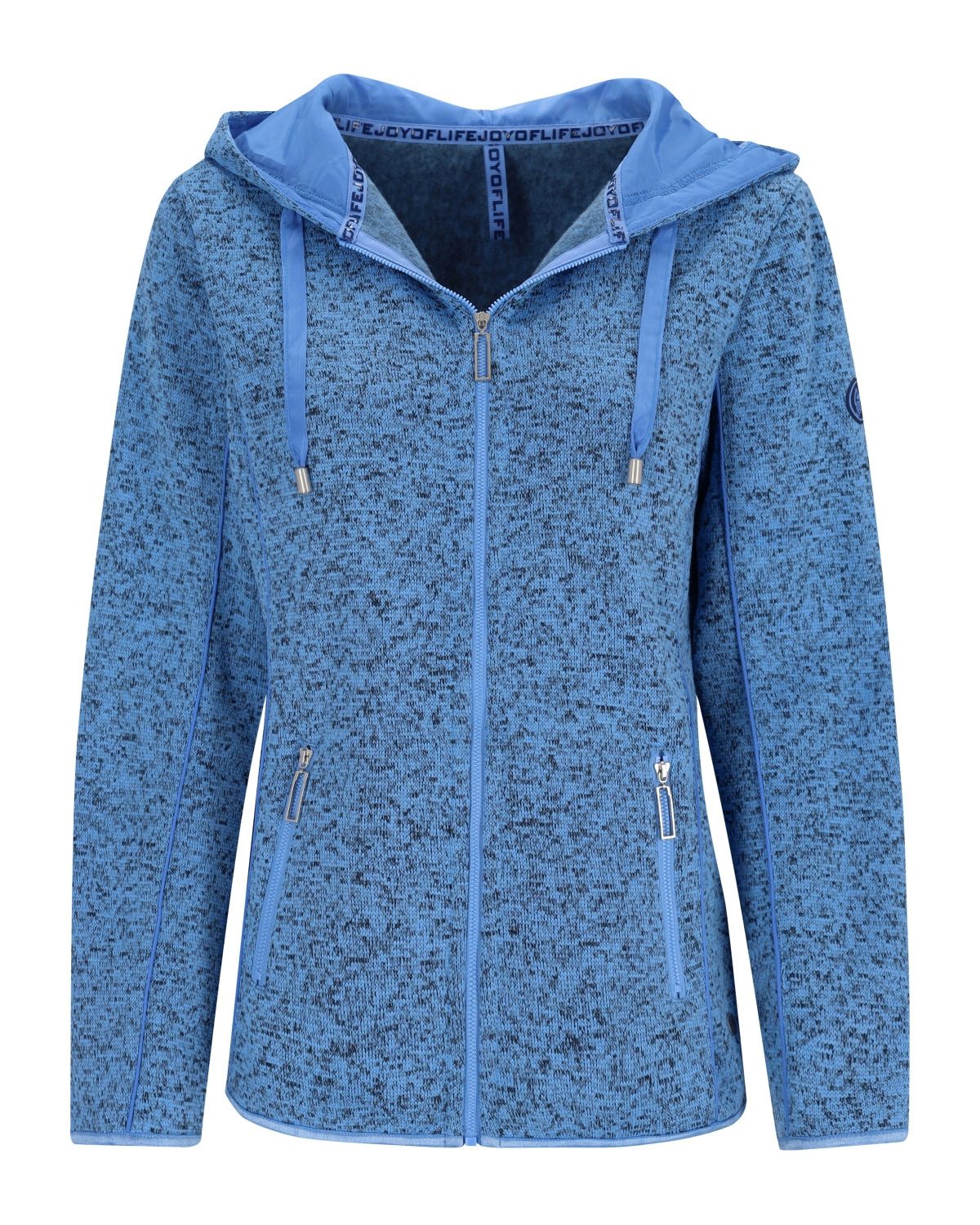Hajo Strickfleecejacke Strickfleece Jacke mit Kapuze günstig online kaufen