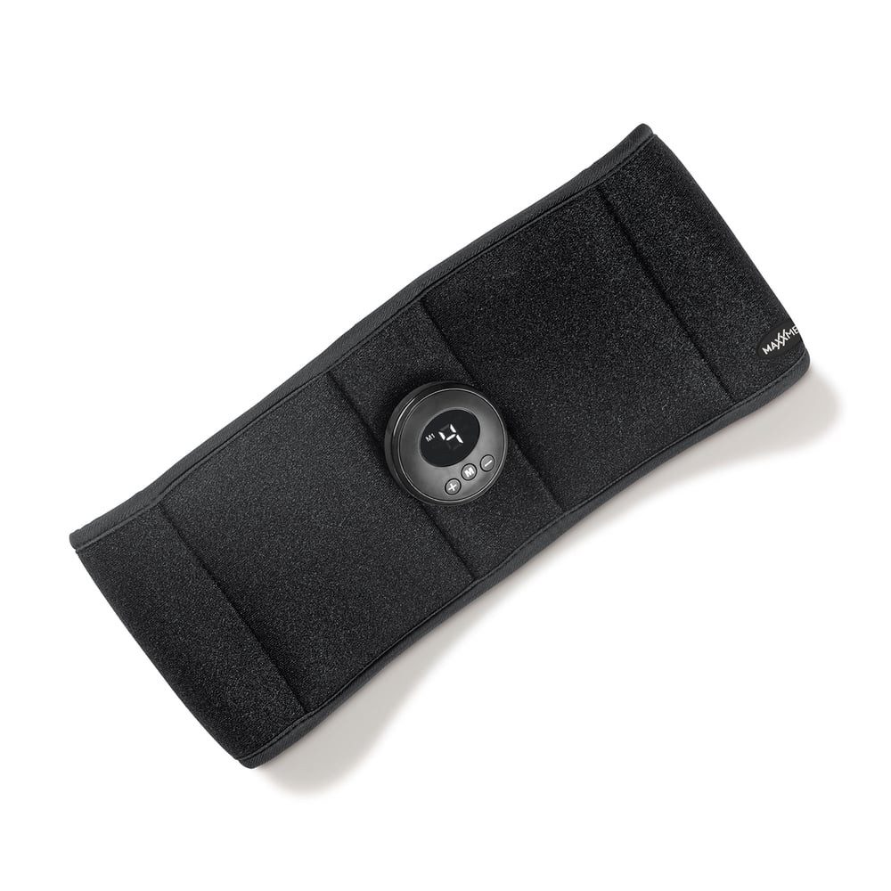 MAXXMEE EMS-Bauchmuskeltrainer MAXXMEE Bauchmuskelgürtel EMS 9 Stufen schwarz, Bauchmuskelgürtel EMS 9 Stufen
