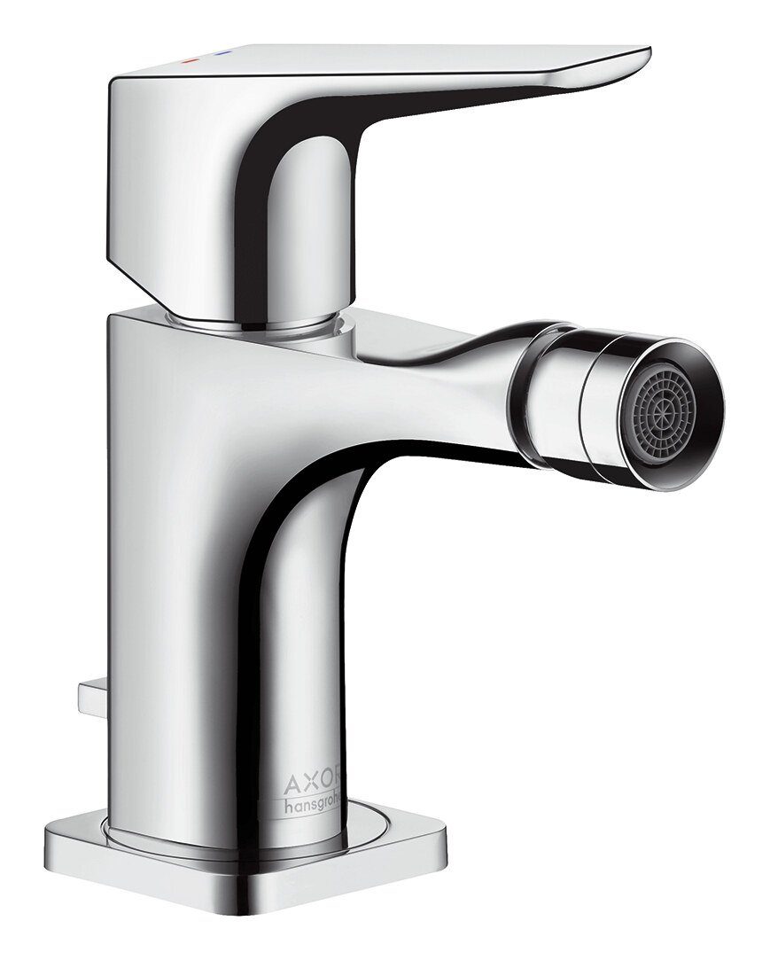 hansgrohe Bidetarmatur Axor Citterio E Bidetmischer mit Hebelgriff mit Zugstangen-Ablaufgarnitur