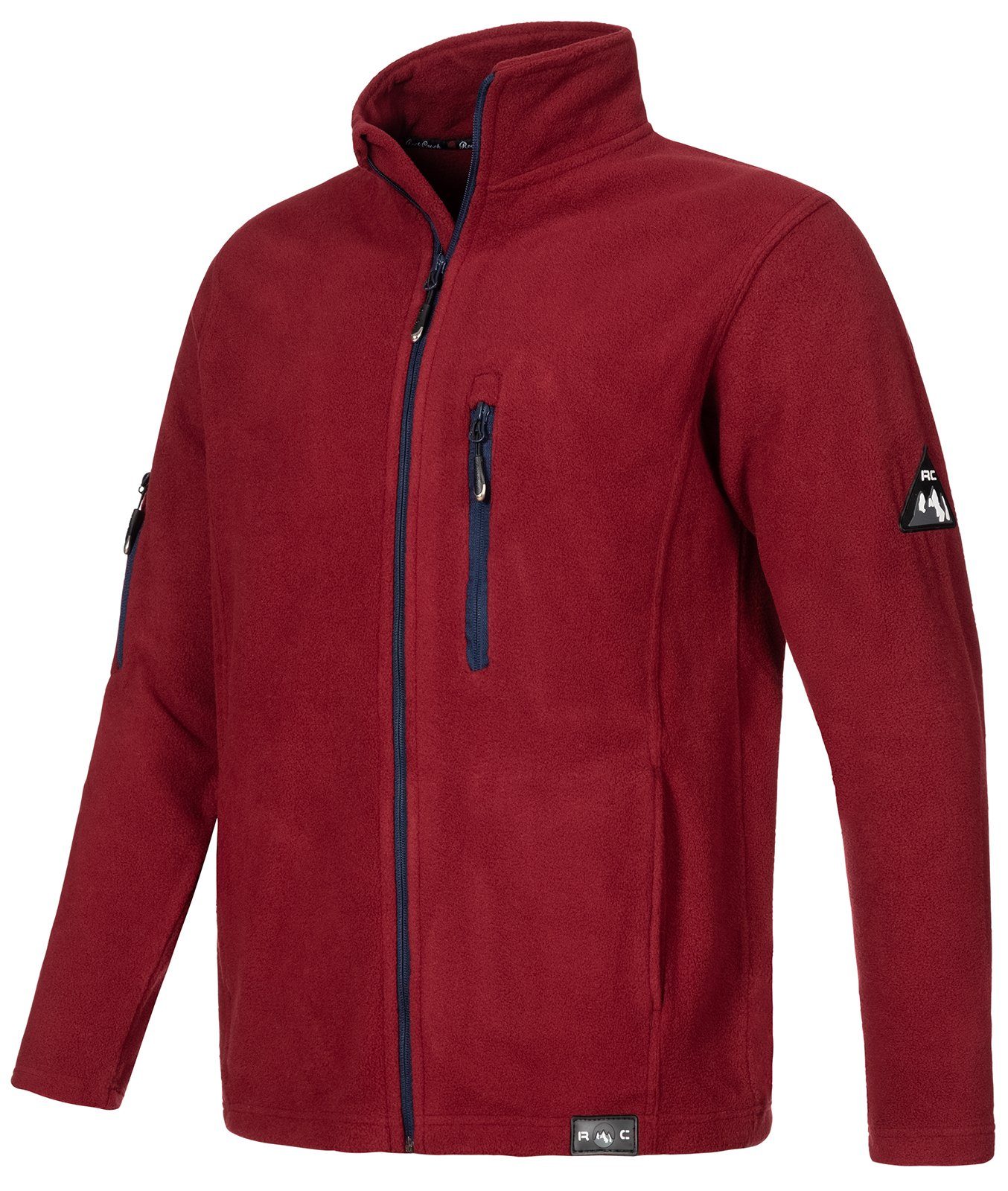 Übergangsjacke Herren Fleecejacke Weinrot Creek H-197 Fleecejacke Rock