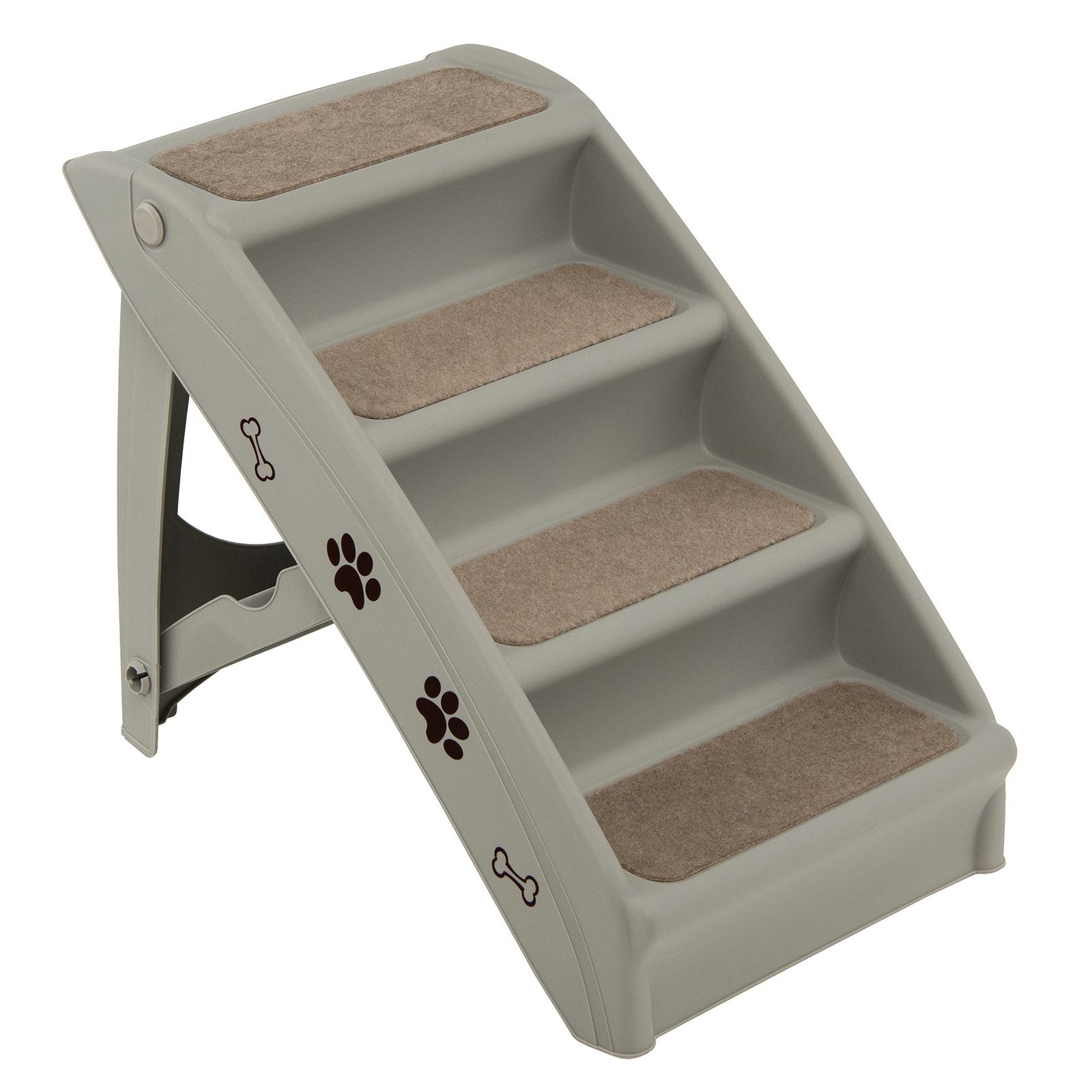 COSTWAY Haustiertreppe, 4-stufige, mit additional support Panel günstig online kaufen