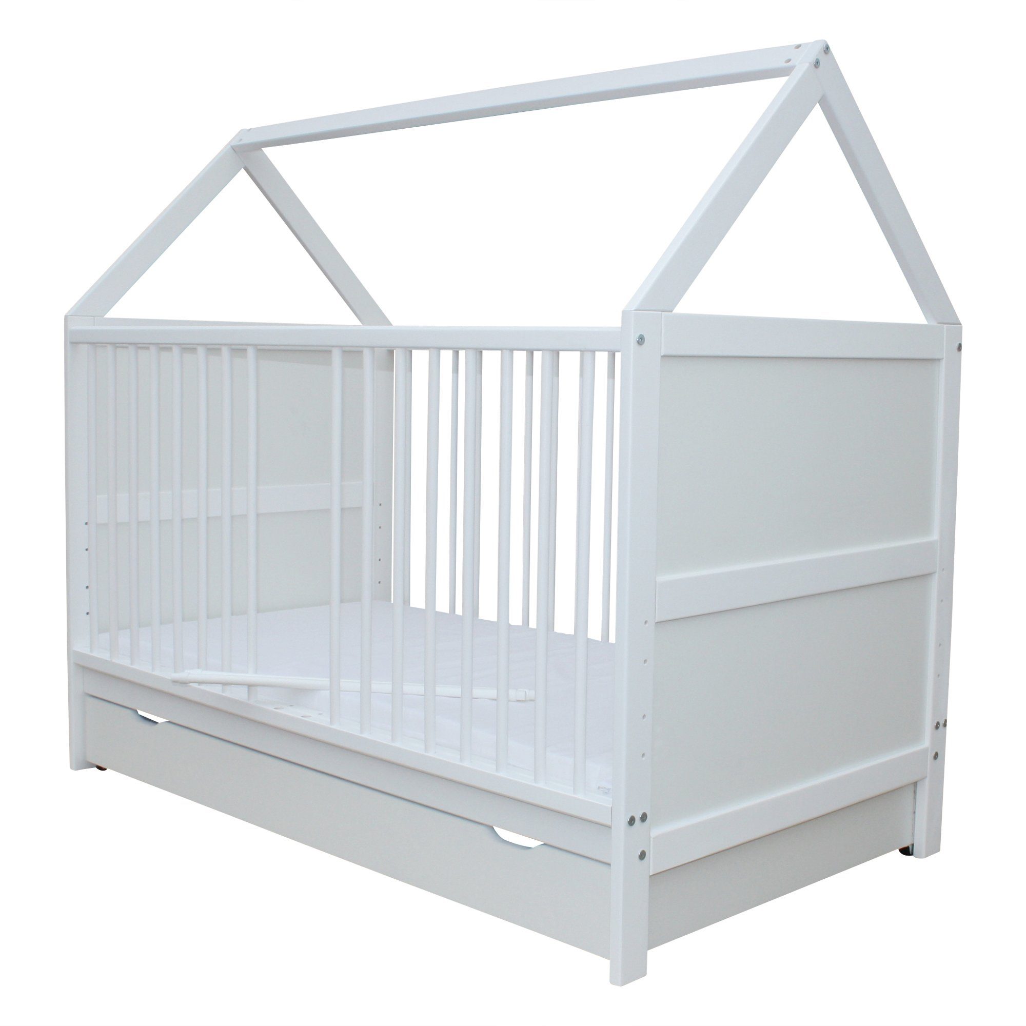 Micoland Hausbett Babybett Haus 140x70cm + günstig online kaufen