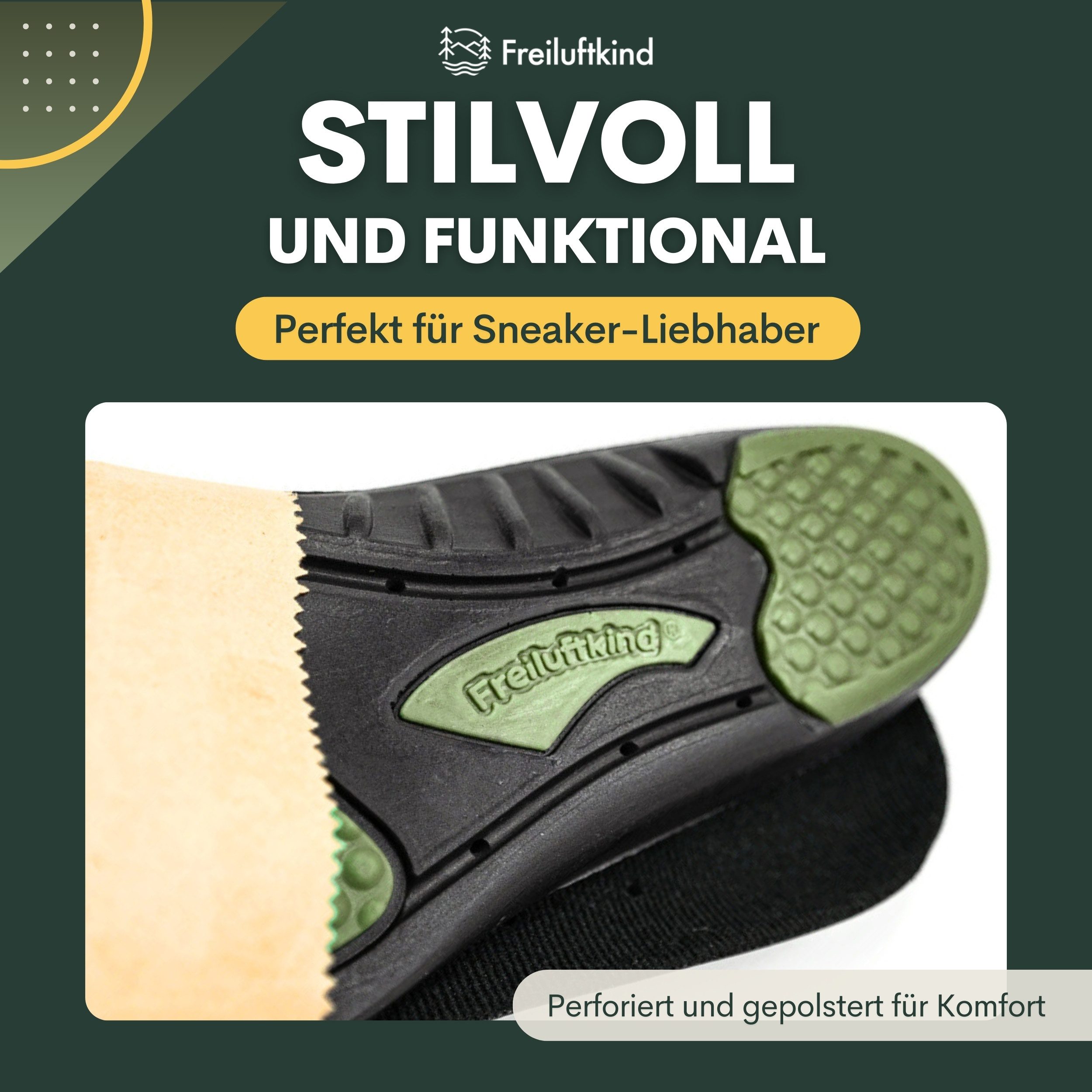 Freiluftkind ErgoFlex-Einlegesohlen Sneaker Komfort Einlegesohle